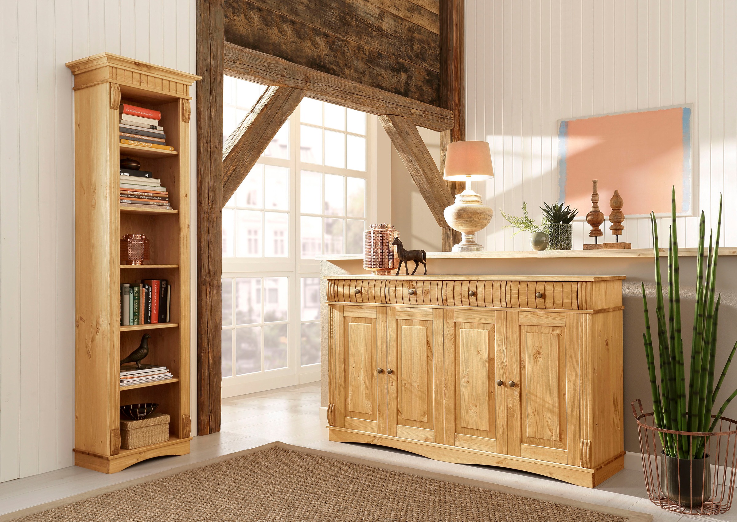 Home affaire Standregal "Teresa", (Maße (B/T/H): 52/33/193 cm), Höhe 193 cm günstig online kaufen