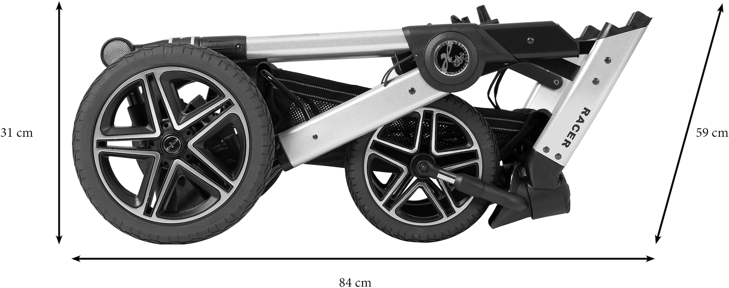 Hartan Kombi-Kinderwagen »Racer GTX - Casual Collection«, 22 kg, mit Falttasche; Made in Germany