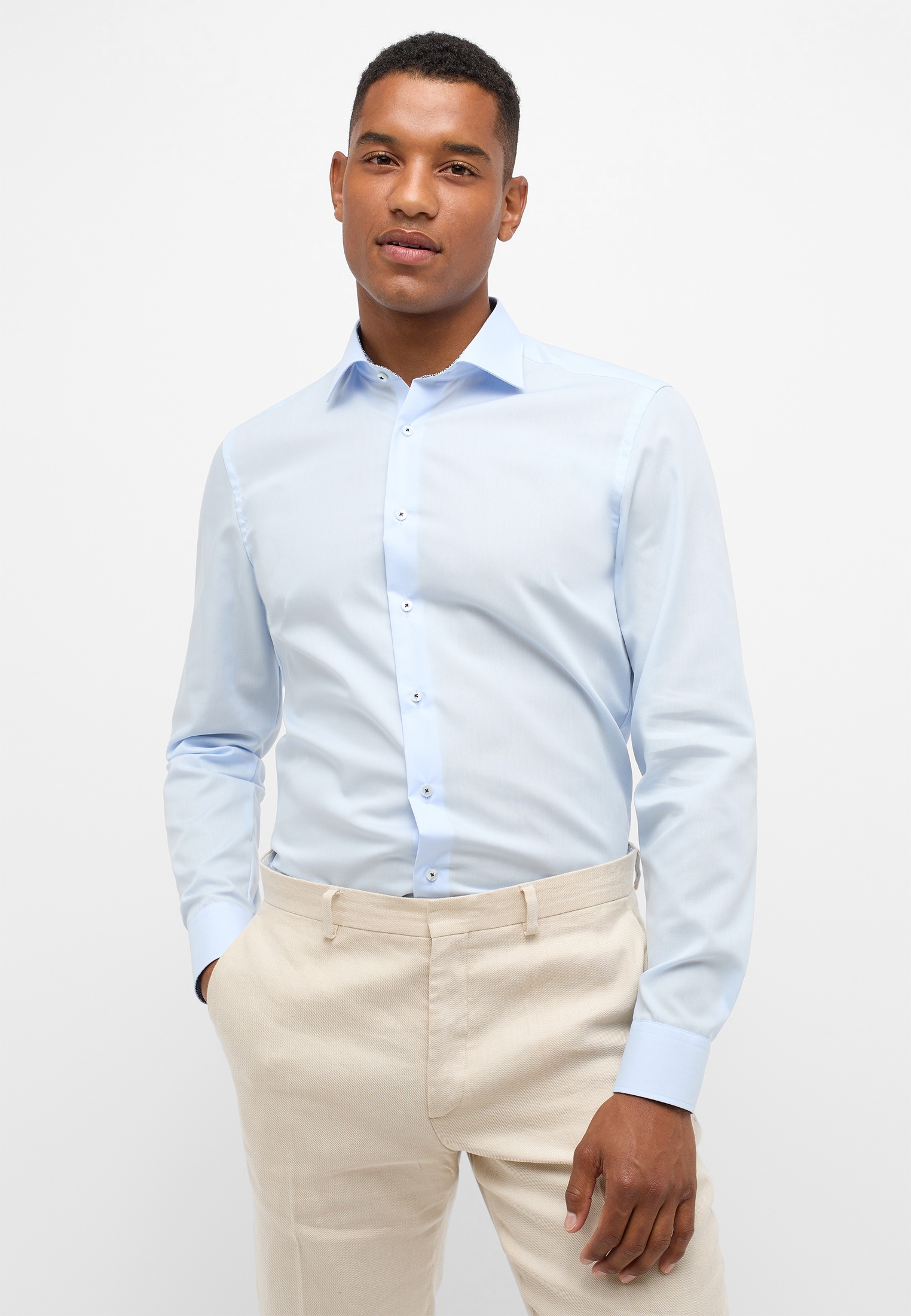 Eterna Langarmhemd "SLIM FIT" NON IRON (bügelfrei) günstig online kaufen