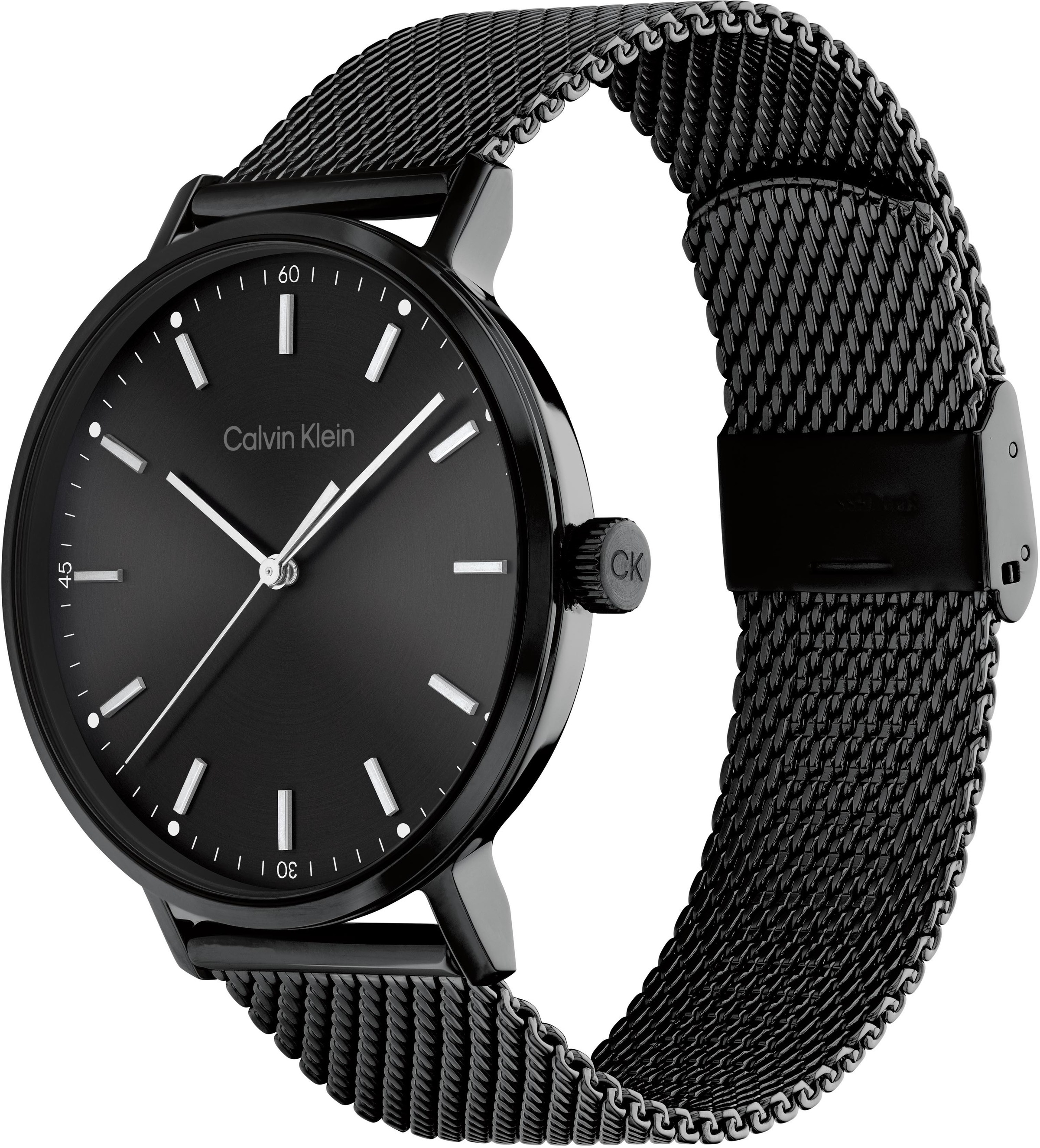 Calvin Klein Quarzuhr »MODERN«, Armbanduhr, Herrenuhr, Mineralglas, Edelstahlarmband, analog