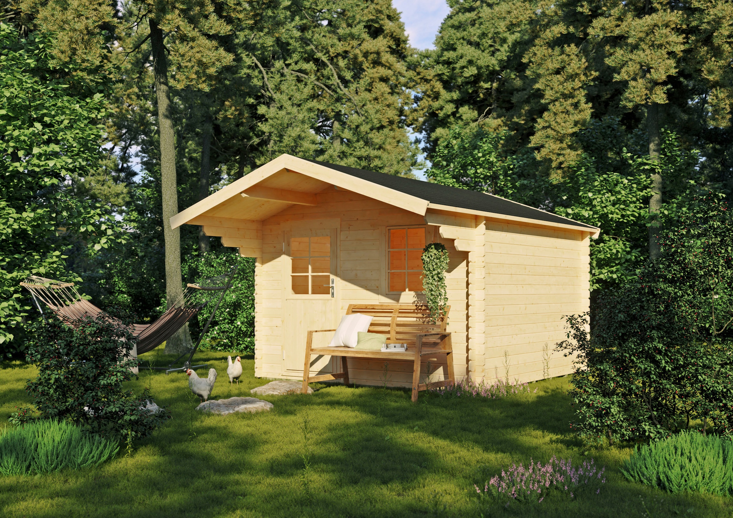 Kiehn-Holz Gartenhaus 1«, BAUR | per (Set) »Burgberg Rechnung