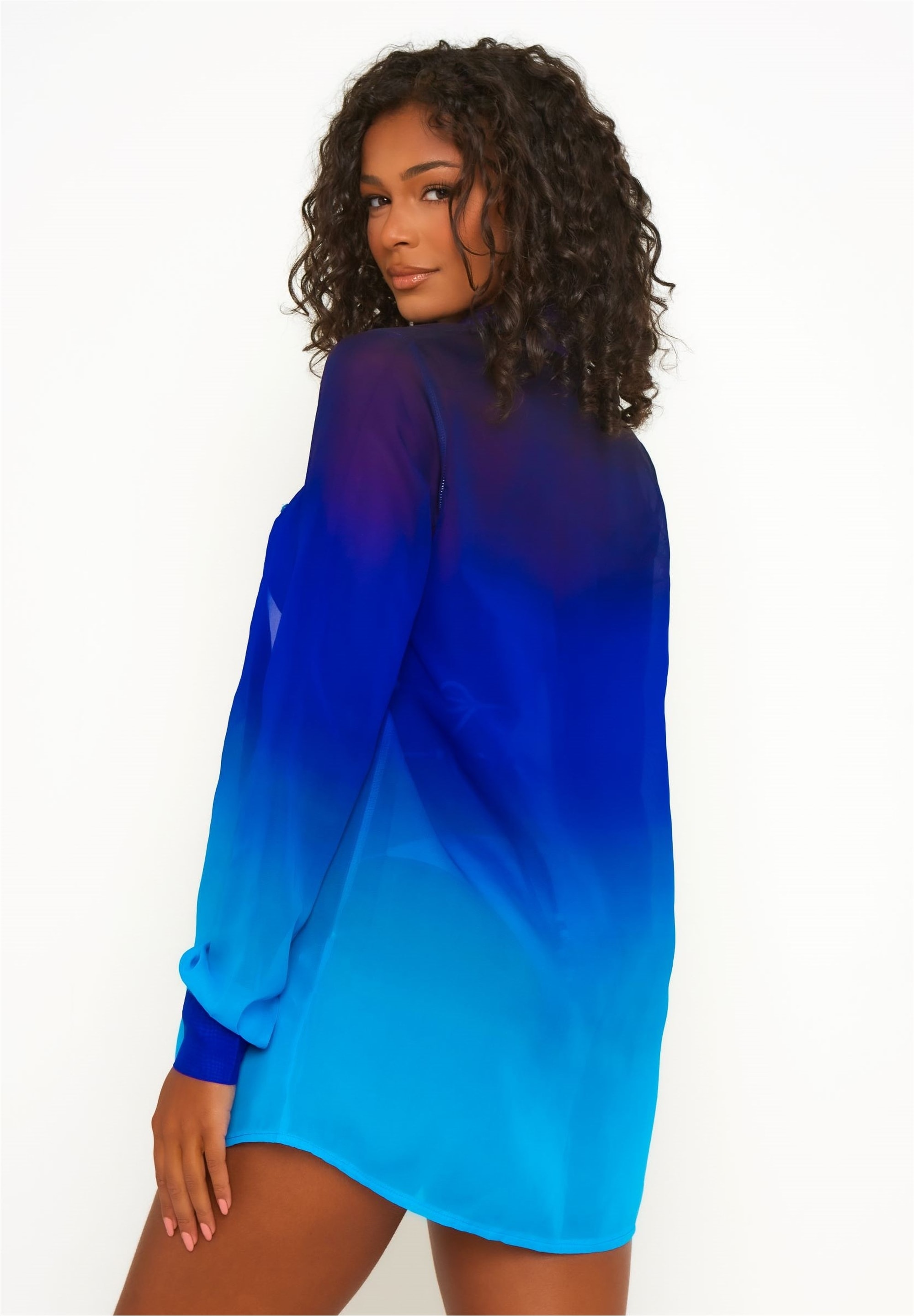 Moda Minx Langarmbluse »Club Tropicana Strandshirt« 1 in stilvollem Design mit schönem Farbverlauf