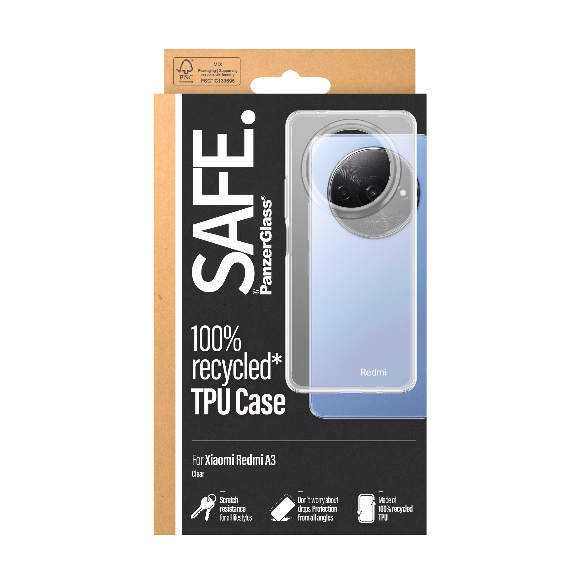 Handyhülle »TPU Case für Xiaomi Redmi A3«, Backcover, Schutzhülle, Handyschutzhülle, Case, Schutzcase, stoßfest
