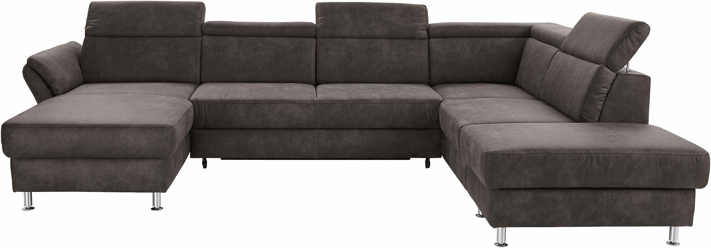 sit&more Wohnlandschaft »Avignon U-Form«, wahlweise mit Bettfunktion und Stauraum, inklusive Kopfteilverstellung