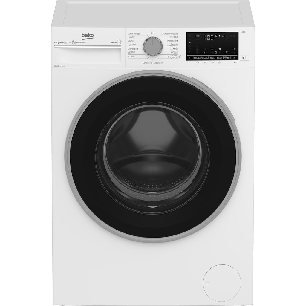 BEKO Waschmaschine »B5WFU584135W«, B5WFU584135W, 8 kg, 1400 U/min