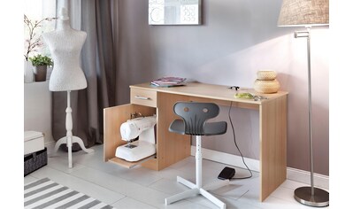 Wilmes Schreibtisch, mit praktischem Bodenauszug, auch als Nähtisch geeignet kaufen