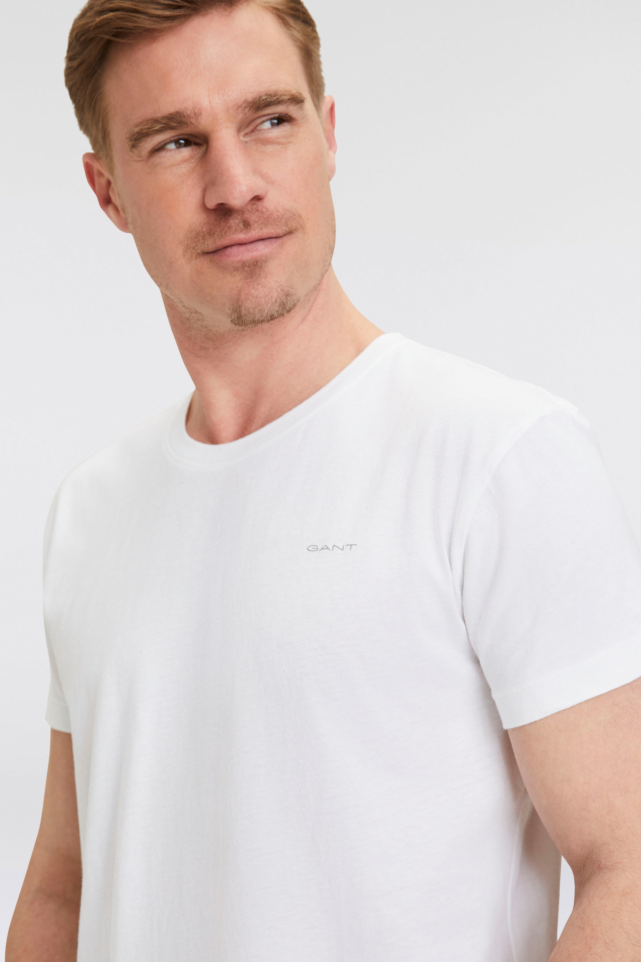 Gant T-Shirt »C-NECK T-SHIRT 2-PACK«, (2 tlg.), aus besonders weichem Material