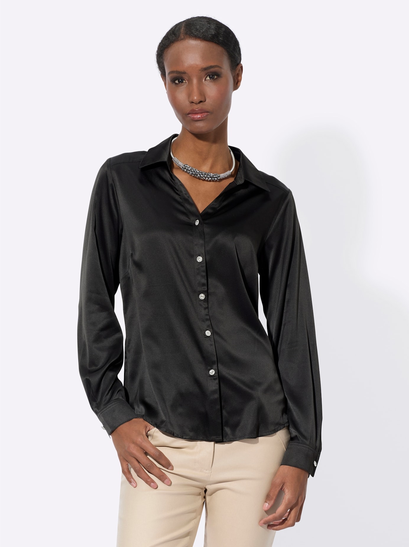 creation L Satinbluse