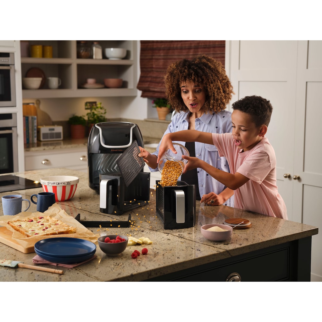 RUSSELL HOBBS Heißluftfritteuse »27290-56 SatisFry Snappi Dual Basket«, 1700 W, Fassungsvermögen 8,5 l