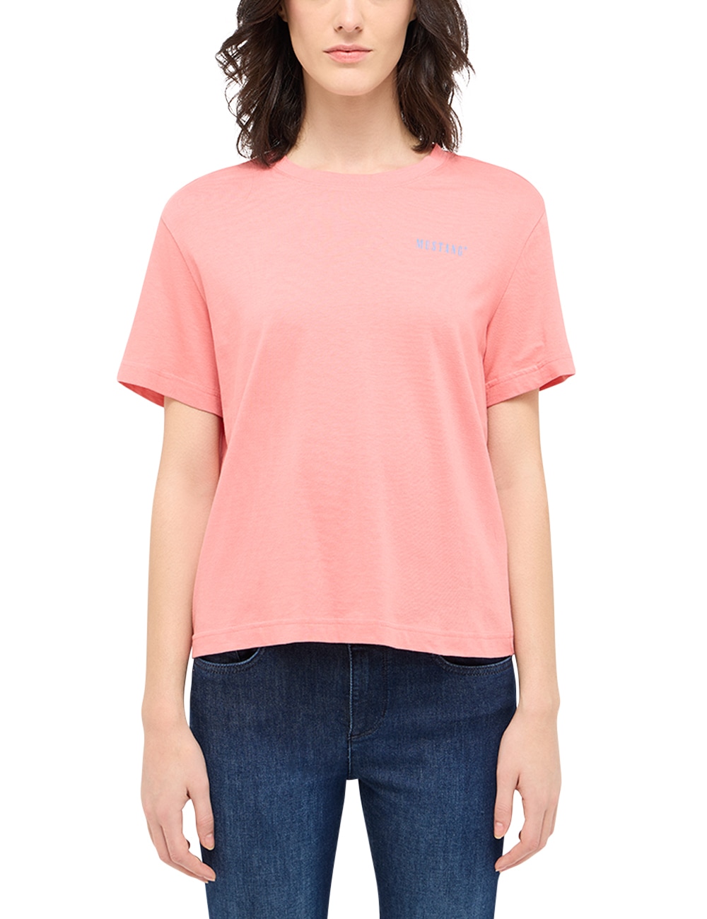 MUSTANG Kurzarmshirt "Damen Style Floris" günstig online kaufen