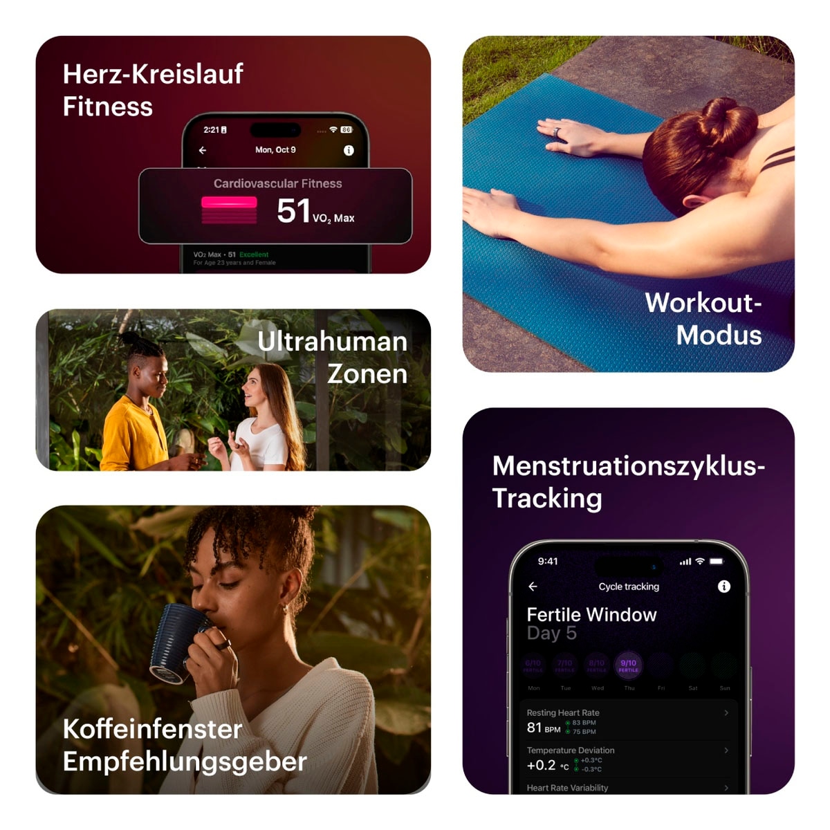 Ultrahuman Activity Tracker »Ring AIR - Größe 14«