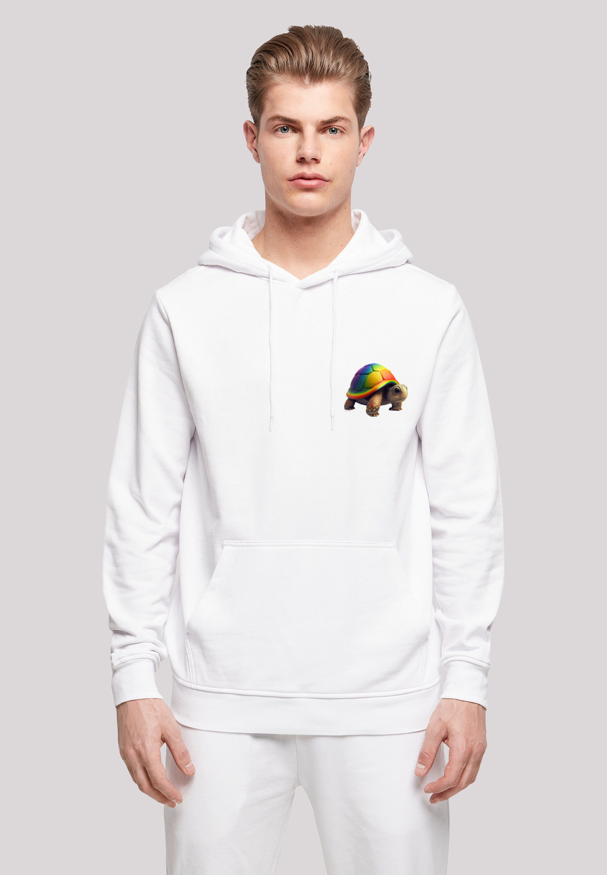 F4NT4STIC Kapuzenpullover "Rainbow Turtle HOODIE UNISEX", Print