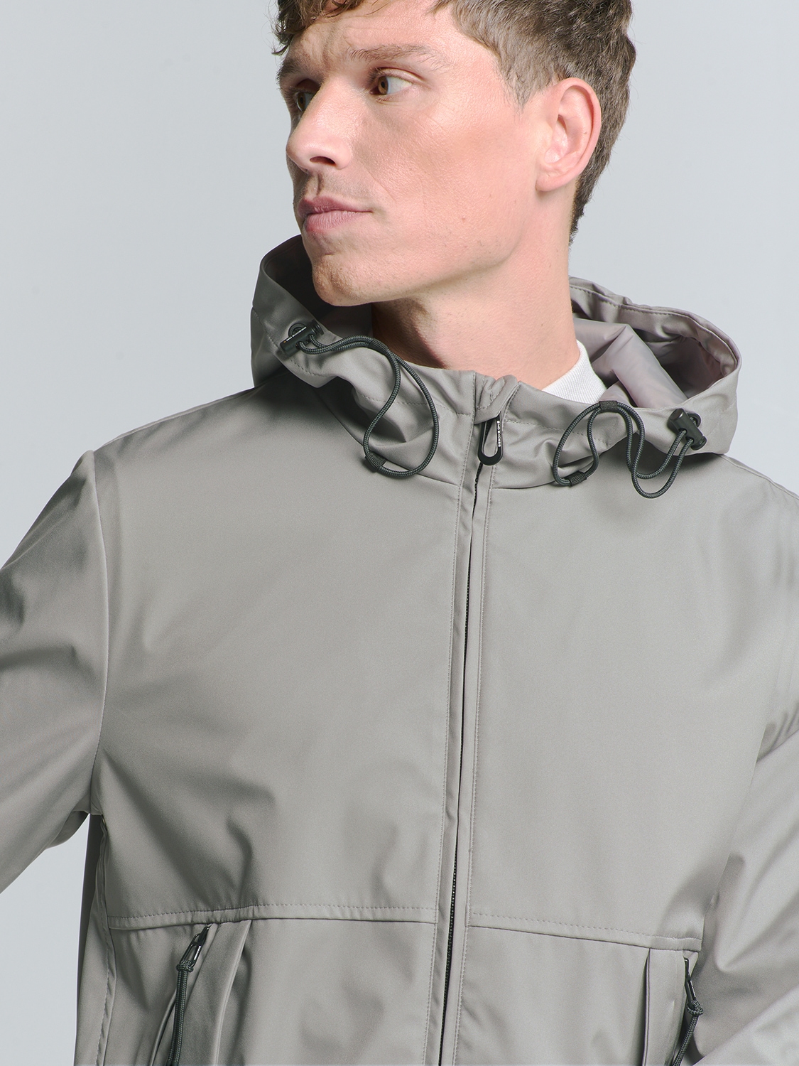 NO EXCESS Kurzjacke »No Excess Jacke mit Kapuze Jacket Mid Long Hooded«