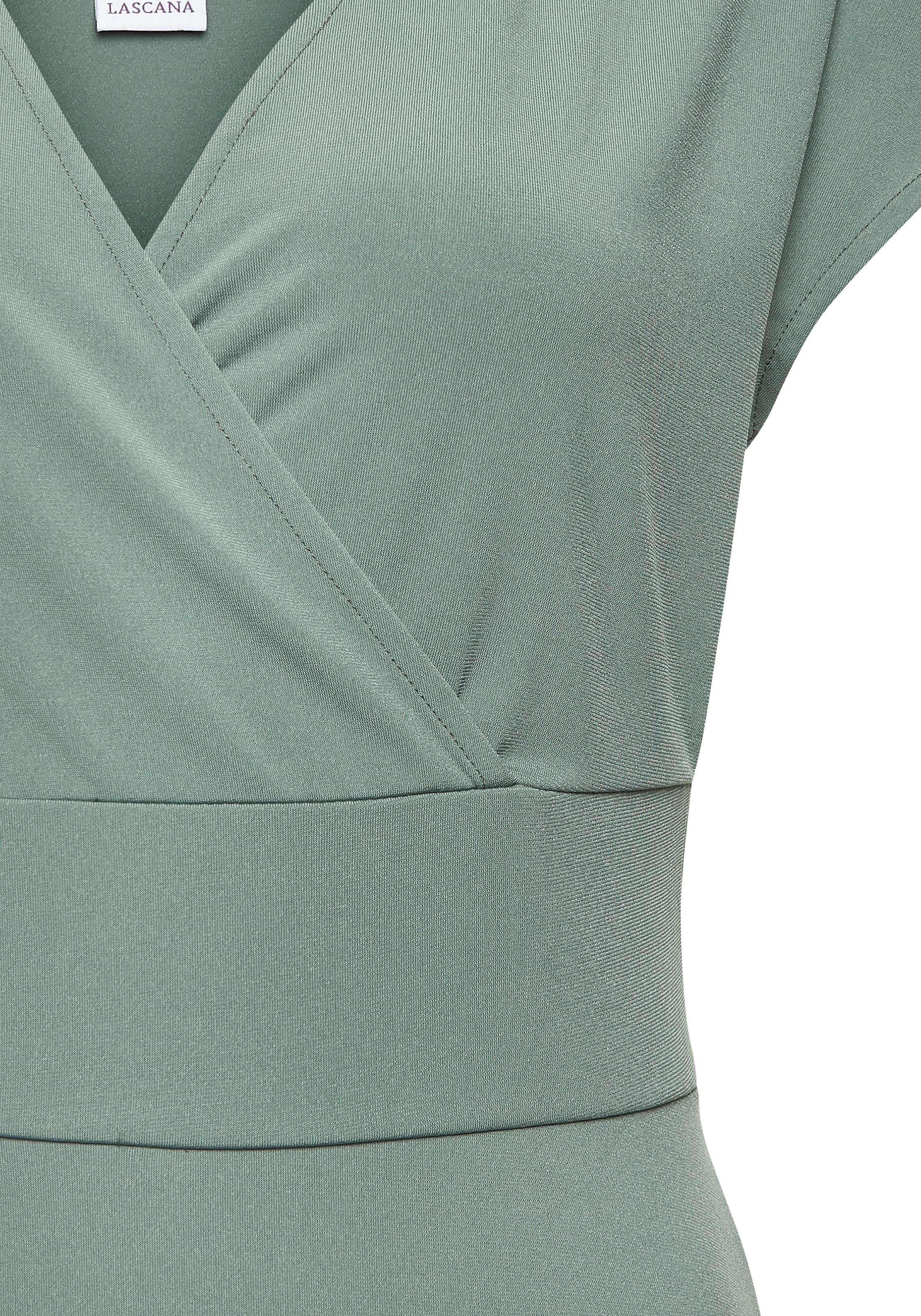 LASCANA Midikleid, aus bügelfreier Ware, elegantes Sommerkleid aus Jersey, Strandkleid