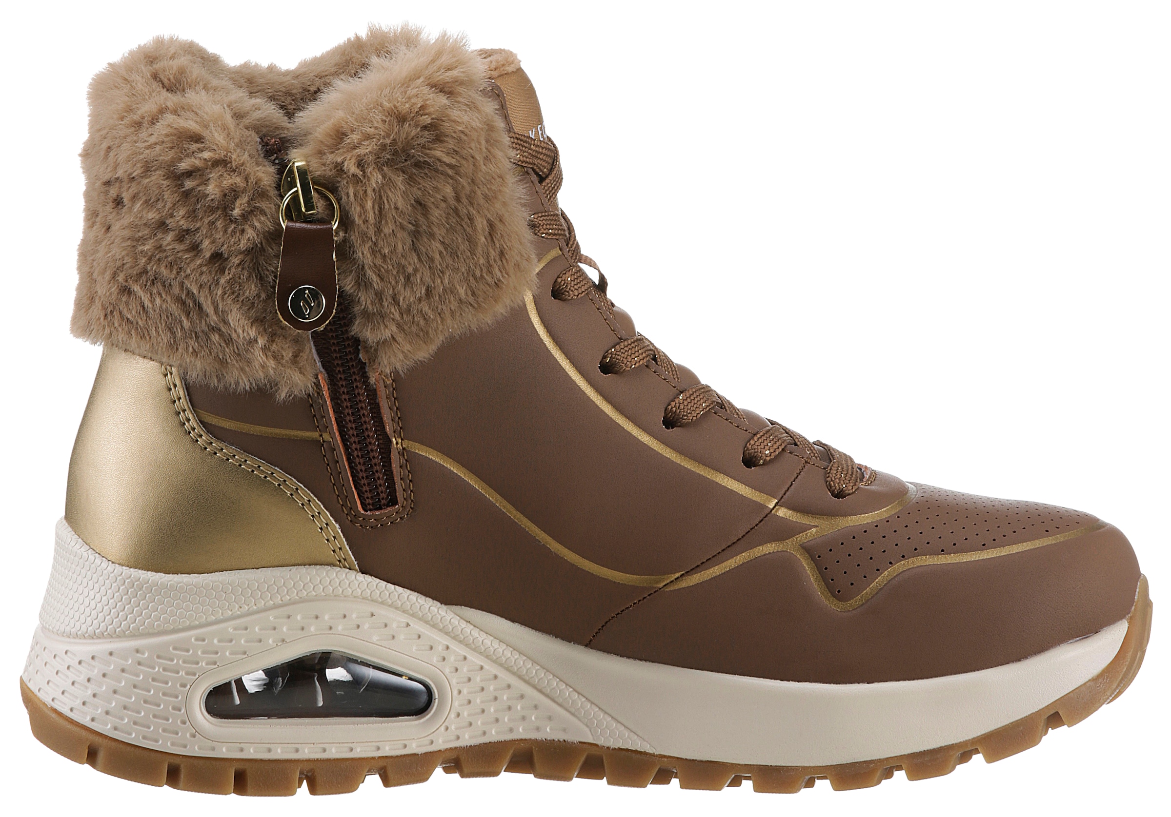 Skechers Keilsneaker »UNO RUGGED«, Sneaker, Keilsneaker, Winterboots mit hochwertiger Dämpfung