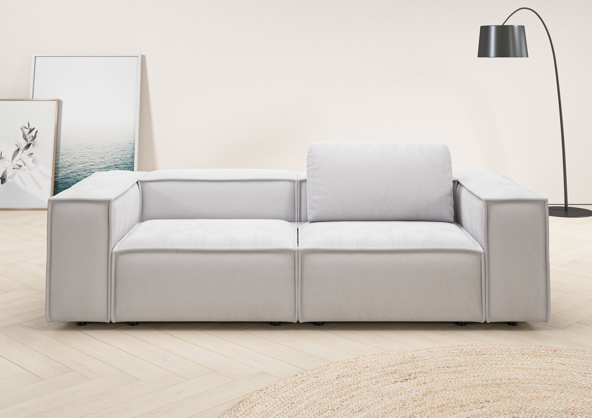 Home affaire 2-Sitzer "Watertown, modernes Sofa 246 cm breit, auch in Feinc günstig online kaufen