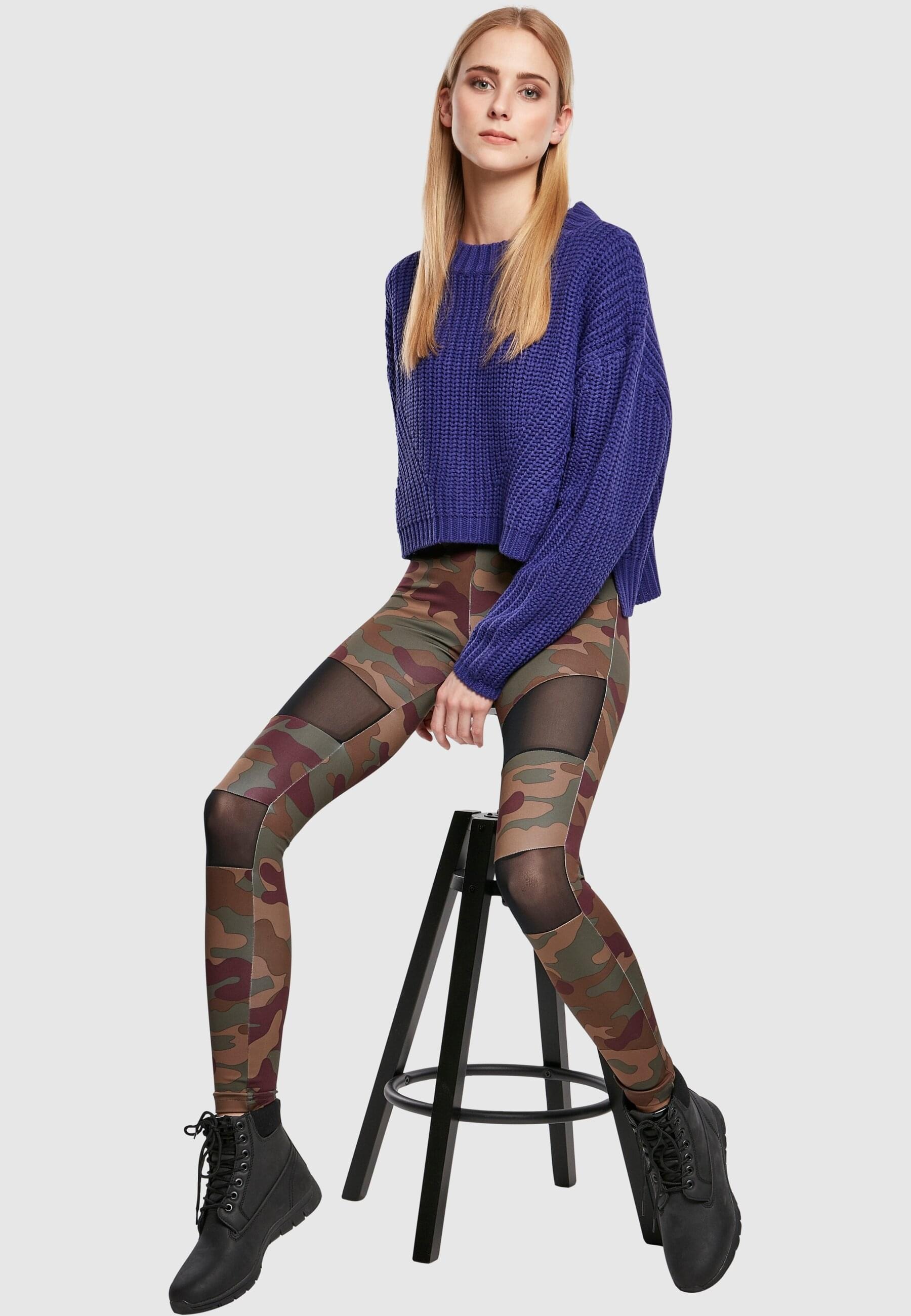 URBAN CLASSICS Rundhalspullover »Urban Classics Damen Ladies Wide Oversize Sweater«, (1 tlg.)