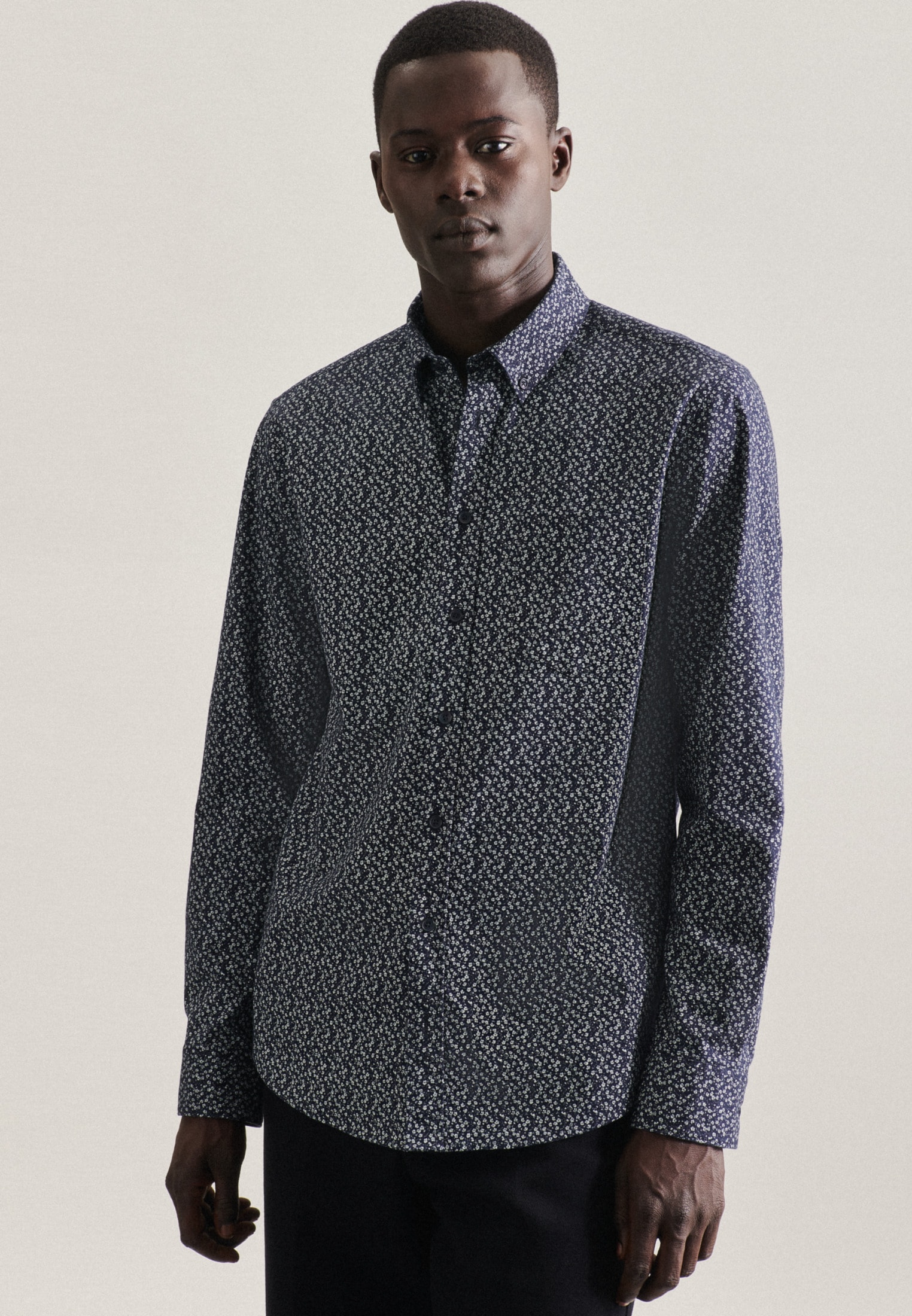 seidensticker Businesshemd "Schwarze Rose" Regular 1/1 Button-Down-Kragen D günstig online kaufen