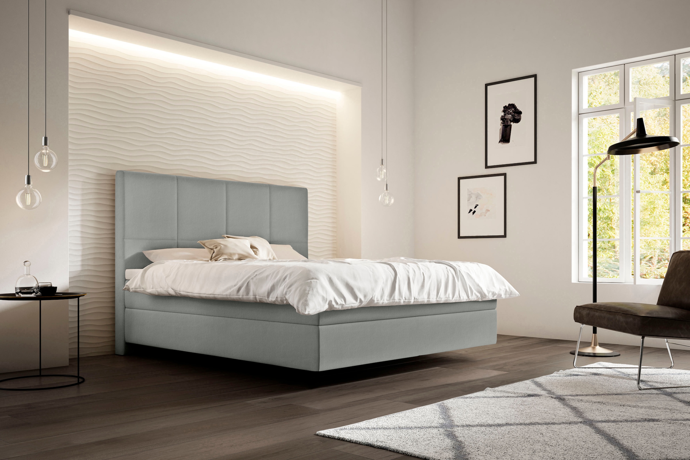 Schlaraffia Boxspringbett »Saga«, mit BULTEX® inklusive Topper in Schwebeoptik, Kopfteilhöhe 133 cm