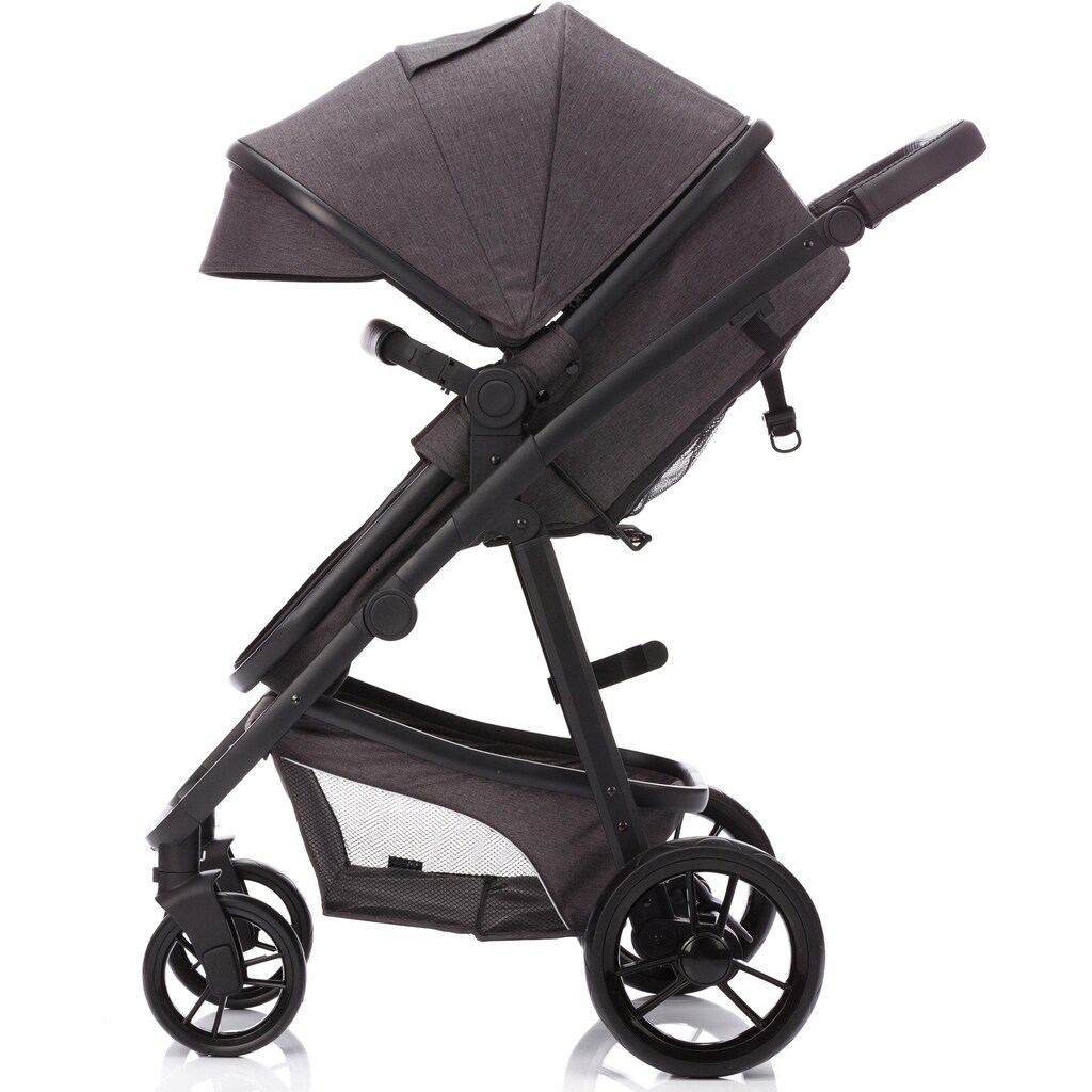 Fillikid Kombi-Kinderwagen »Panther, dunkelgrau«, 22 kg, mit Babyschale; Kinderwagen