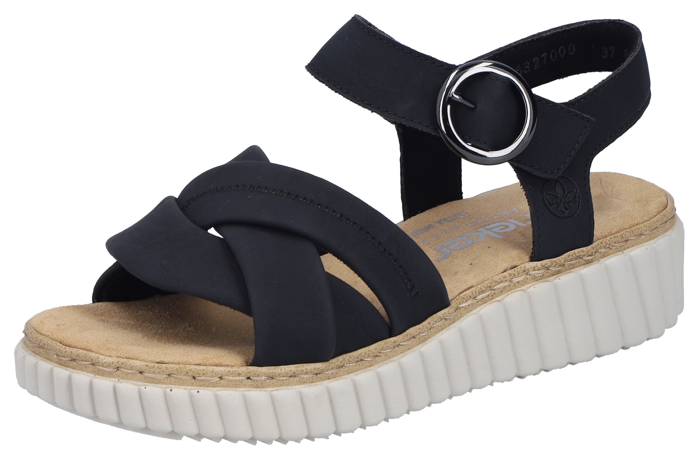 Rieker Sandale  Sommerschuh, Urlaubsschuh mit Überkreuzbangen