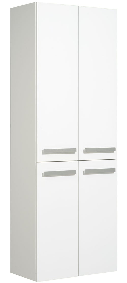 Saphir Hochschrank "Serie 4005 Badschrank 60 cm breit, mit 4 Türen, 4 Glas-Einlegeböden", Badezimmer-Hochschrank inkl. T