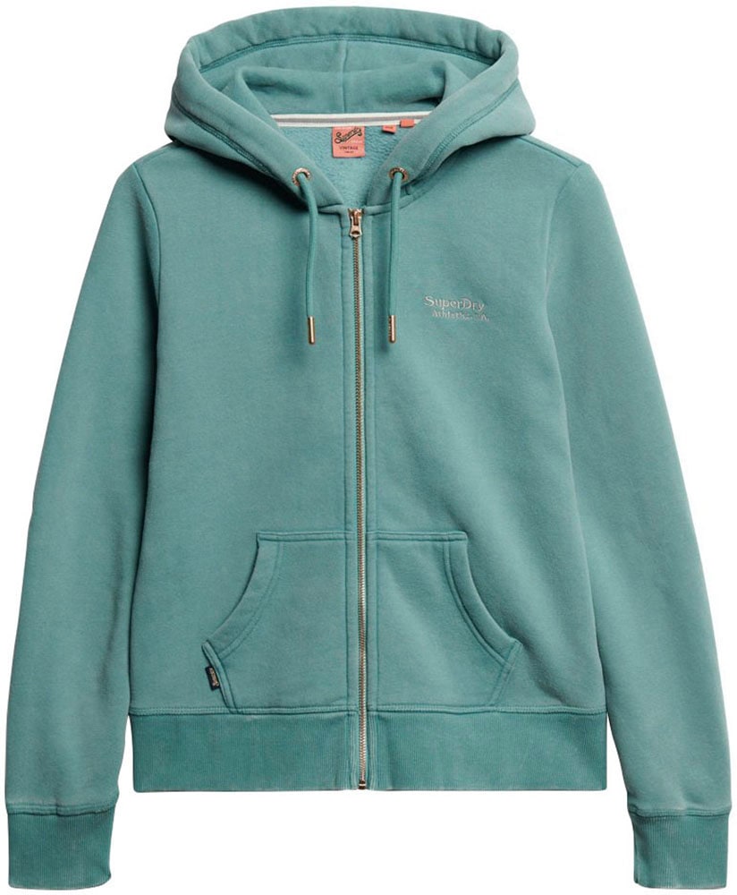 Superdry Kapuzensweatjacke "ESSENTIAL LOGO ZIP HOODIE", mit Logostickerei