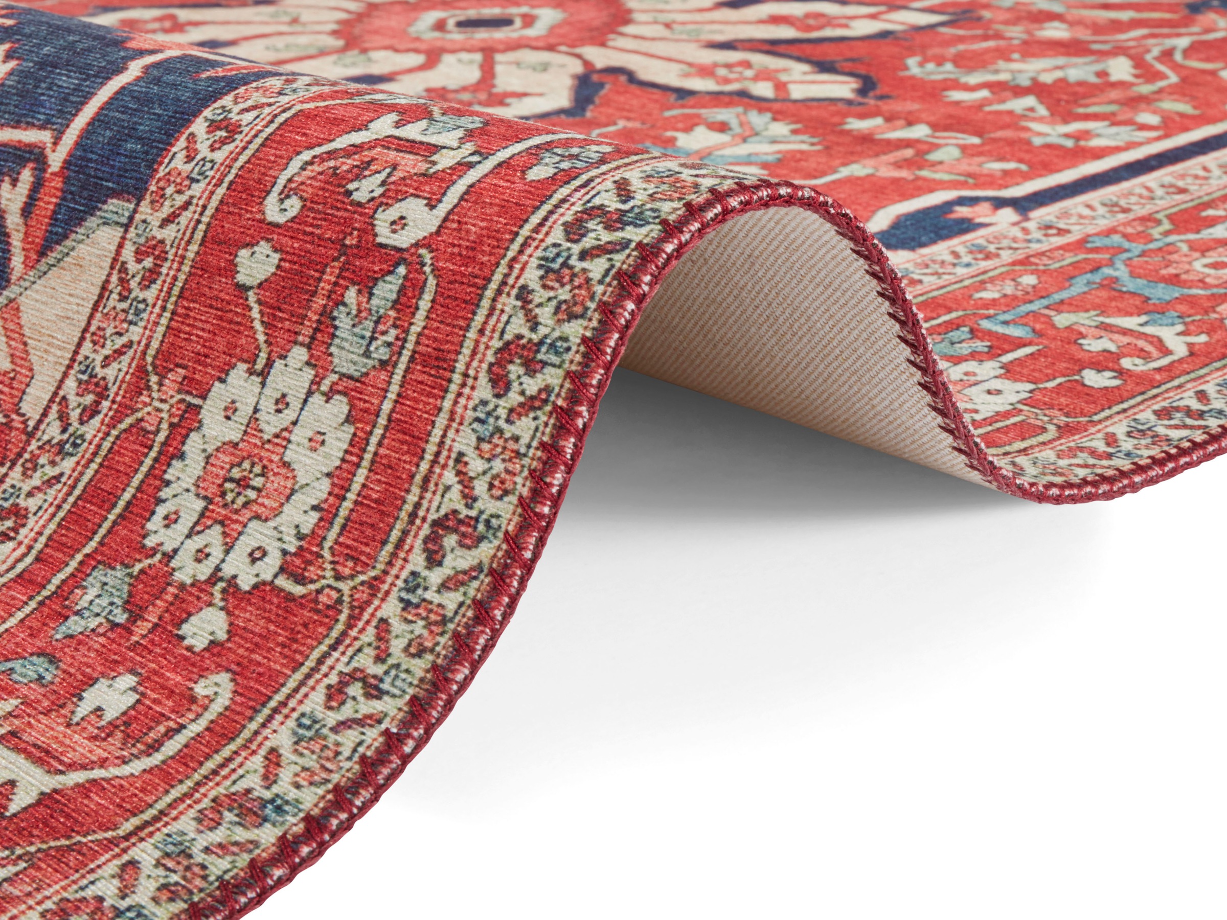 ELLE DECORATION Läufer »Täbriz«, rechteckig, 5 mm Höhe, Orient Optik, Vintage Design, gekettelt, kräftige Farben