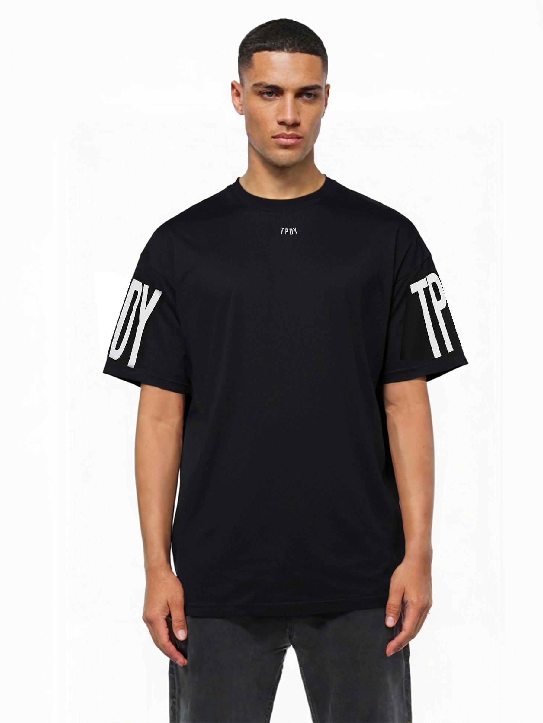 trueprodigy Oversize-Shirt "Viktor Logo Print Oversized Rundhals"
