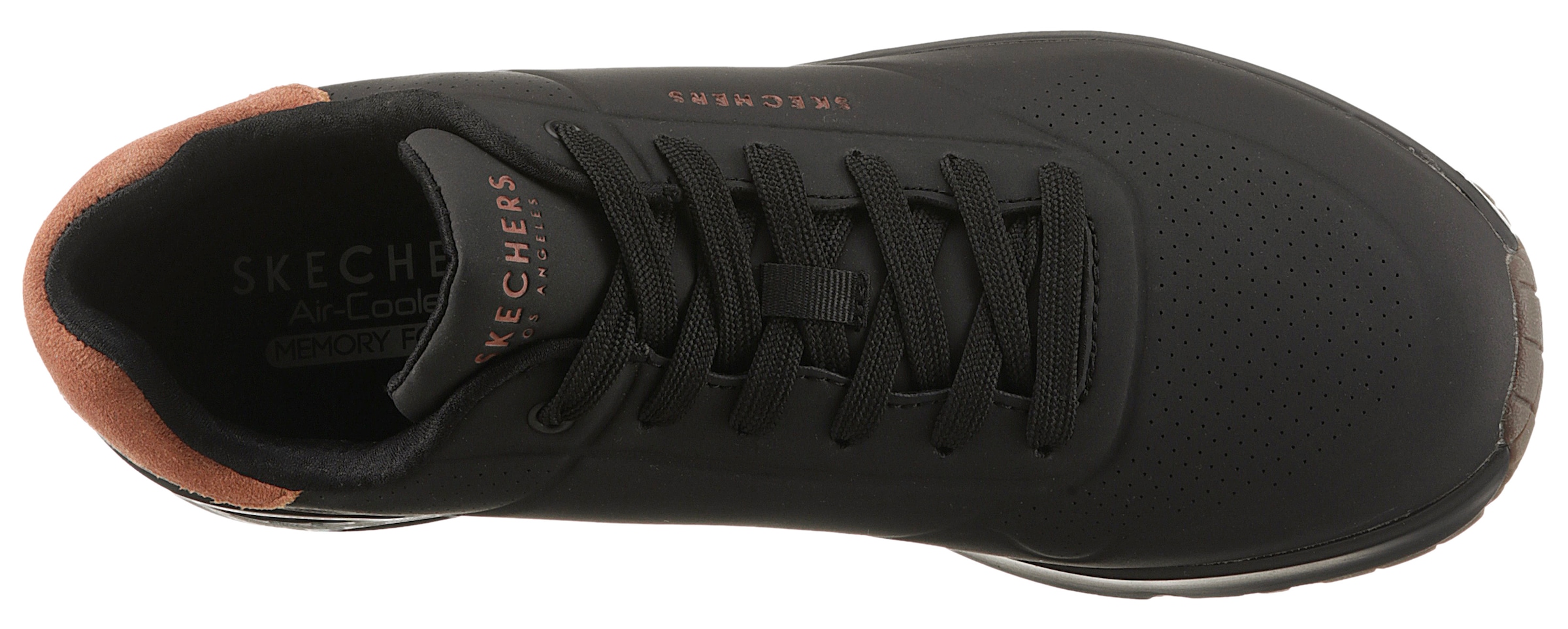 Skechers Sneaker »UNO-SUITED ON AIR«, Freizeitschuh, Halbschuh, Schnürschuh mit modischer Keilsohle