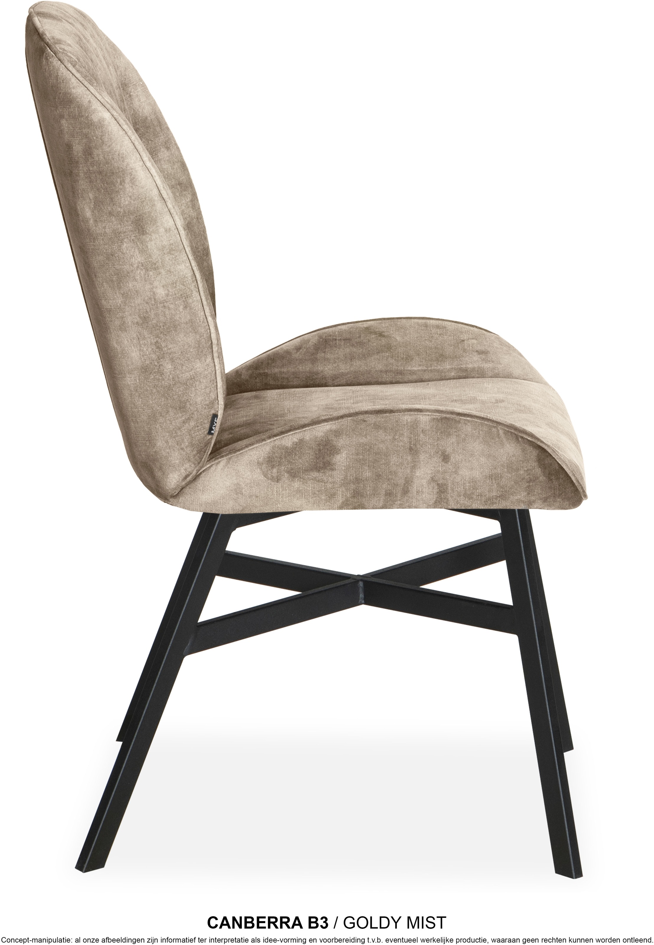 OMG Design Esszimmerstuhl »Canberra« (Set) 1 Stk.Esszimmerstuhl, pflegeleichter Samtvelour Bezug