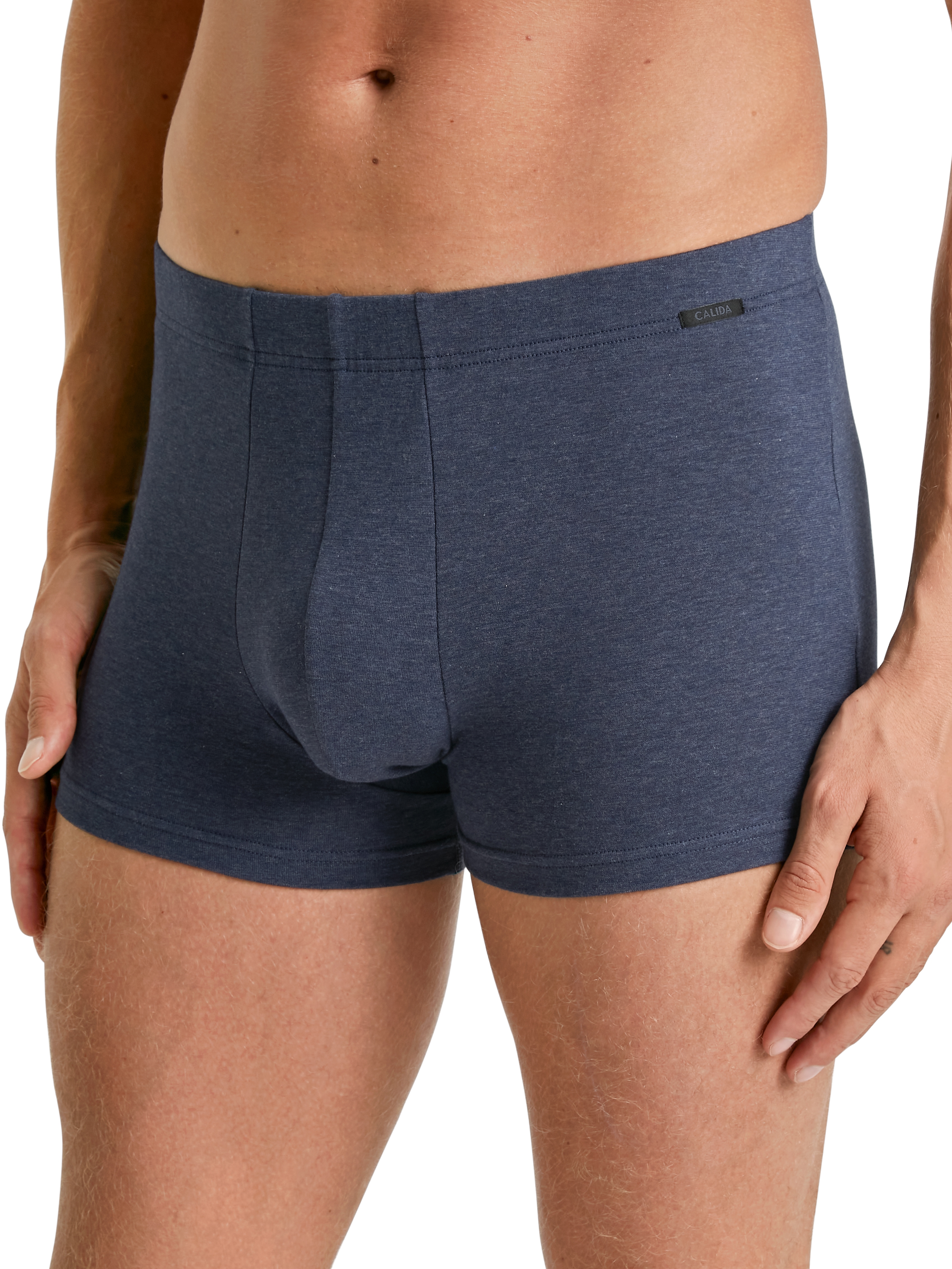CALIDA "Cotton Sporty" stoffüberzogener Bund, Single Jersey, elastisch, kurzes Bein