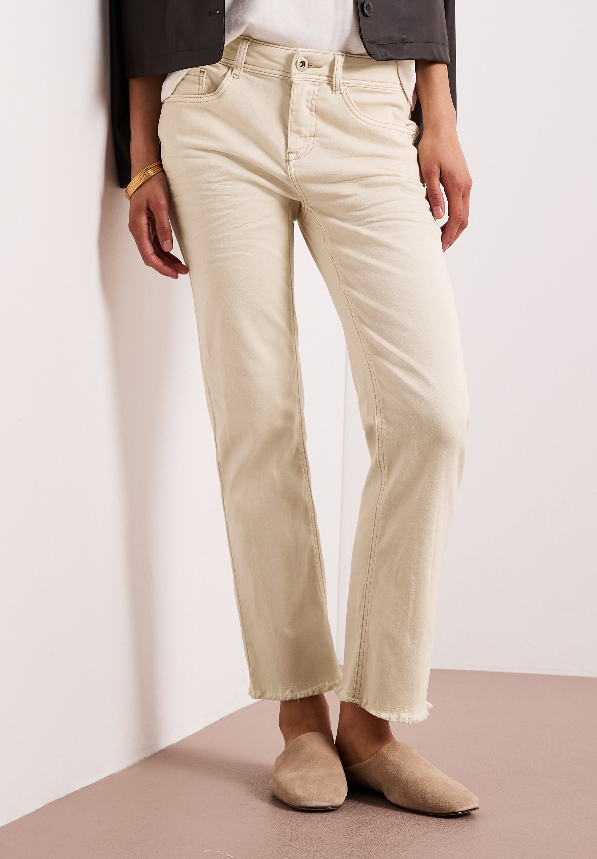 STREET ONE Slim-fit-Jeans Middle Waist