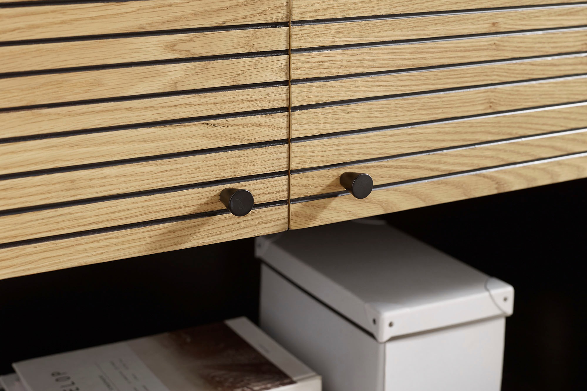 SalesFever Highboard, Stauraumschrank im Scandi Design, Breite 100 cm