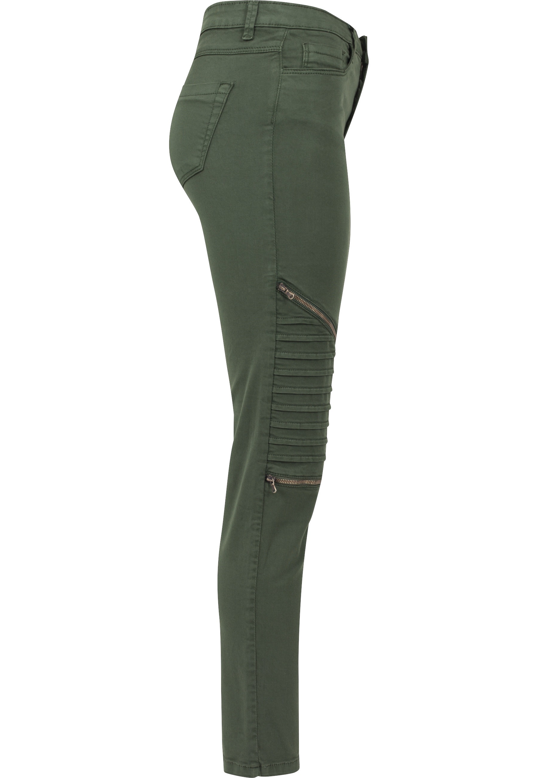 URBAN CLASSICS Bequeme Jeans »Urban Classics Damen Ladies Stretch Biker Pants« 1 Stk.
