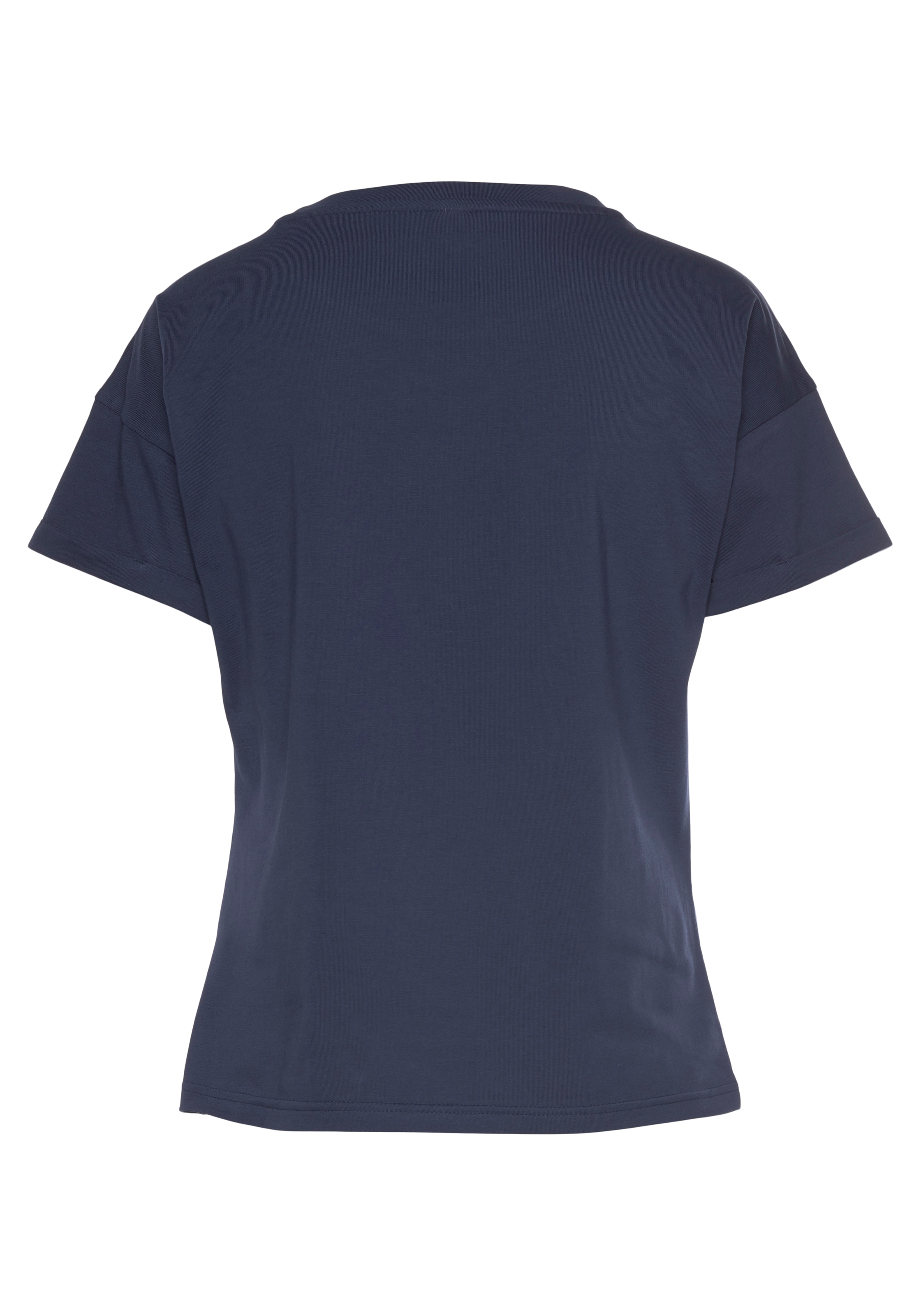 H.I.S T-Shirt »mit Ärmelaufschlag«, im BAUR bestellen Stil, maritimen | Loungewear