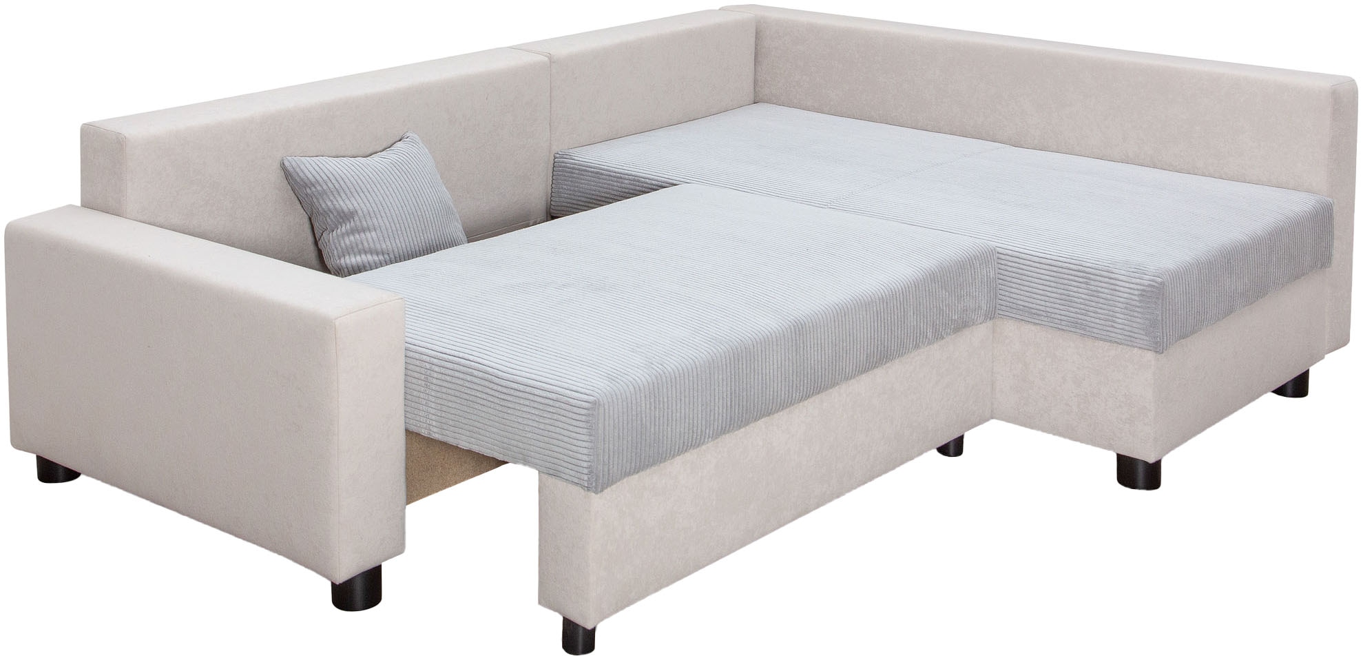 COLLECTION AB Ecksofa »Parma L-Form«, mit Schlaffunktion und Bettkasten, inklusive Kissen, Bonellfederkern