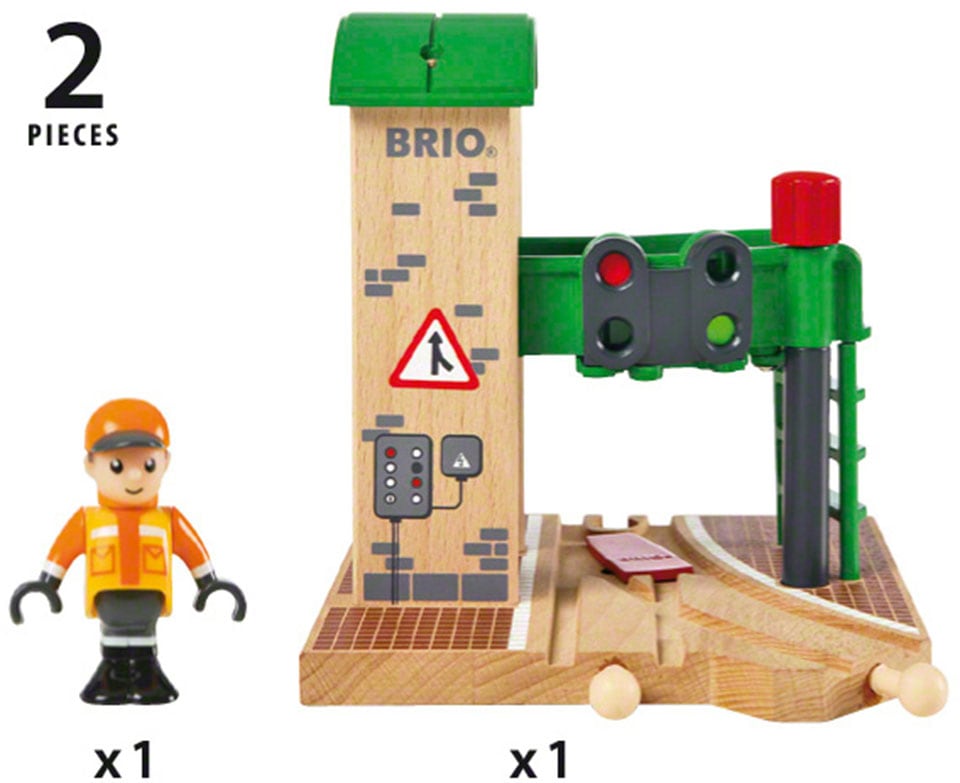 BRIO® Spielzeugeisenbahn-Gebäude »BRIO® WORLD, Signal Station«, FSC®- schützt Wald - weltweit