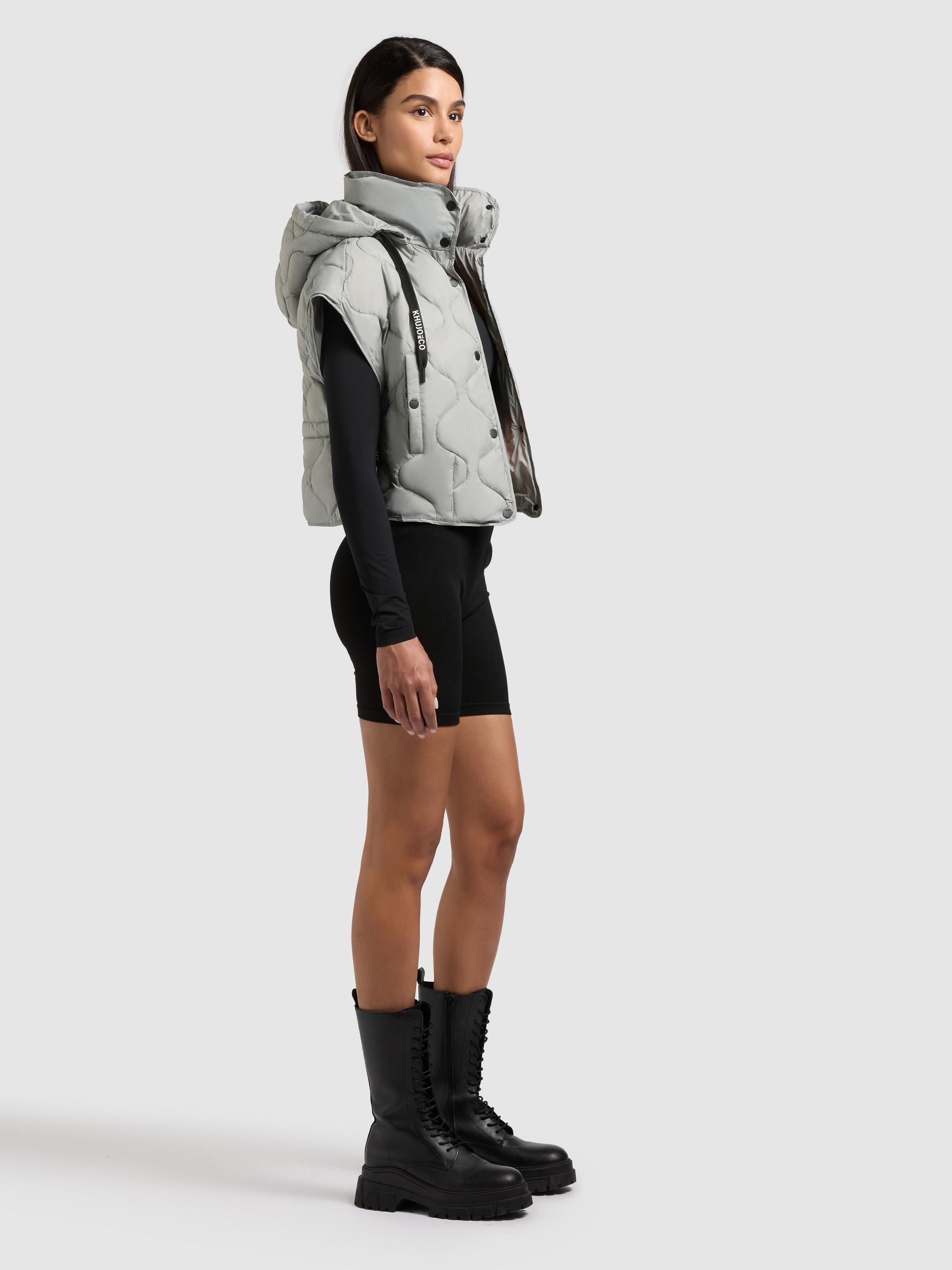 khujo Funktionsweste »Ninga« 1 Kurze leicht Steppweste mit Kapuze