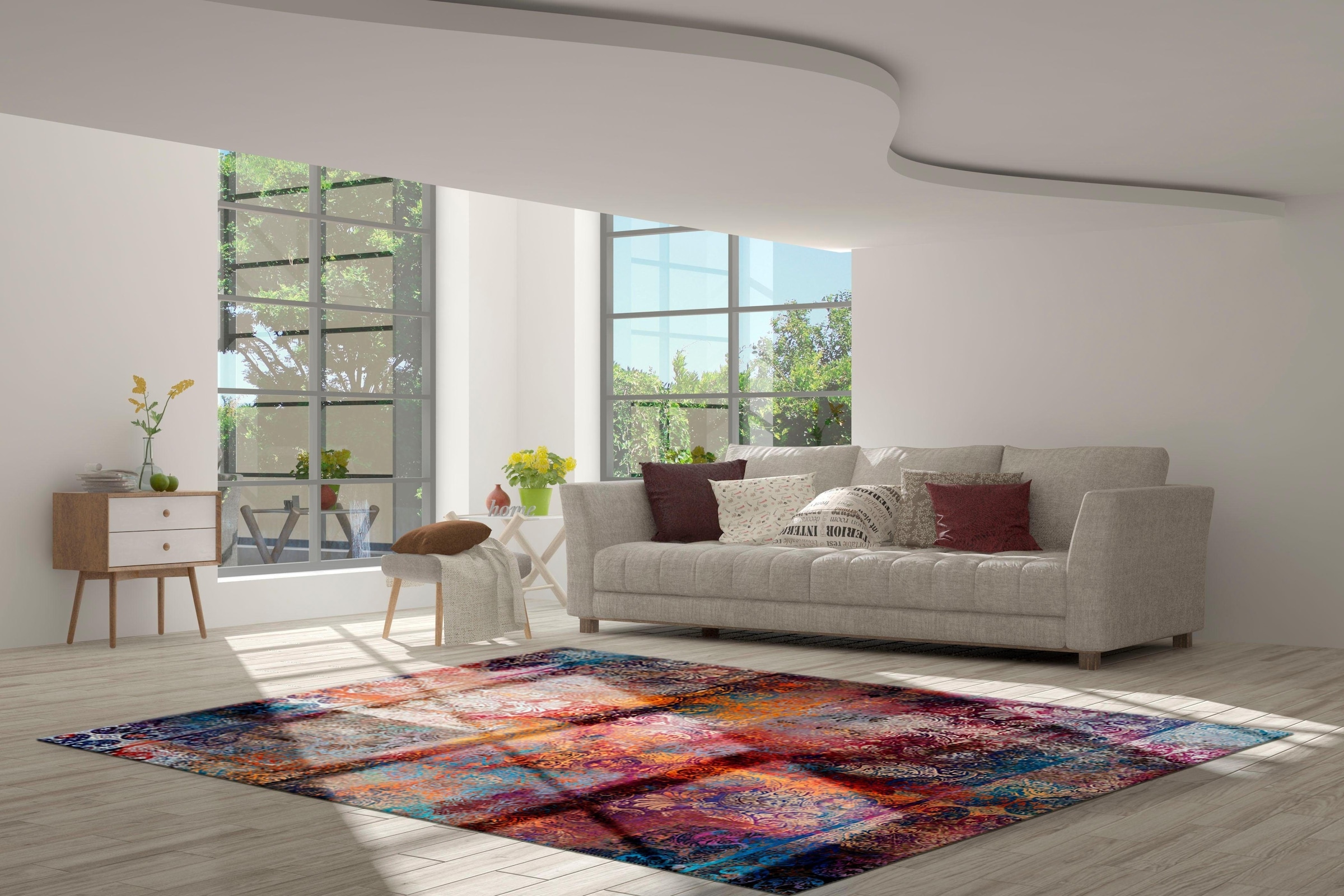 calo-deluxe Teppich »Castor 500«, rechteckig, 6 mm Höhe, Kurzflor, Wohnzimmer