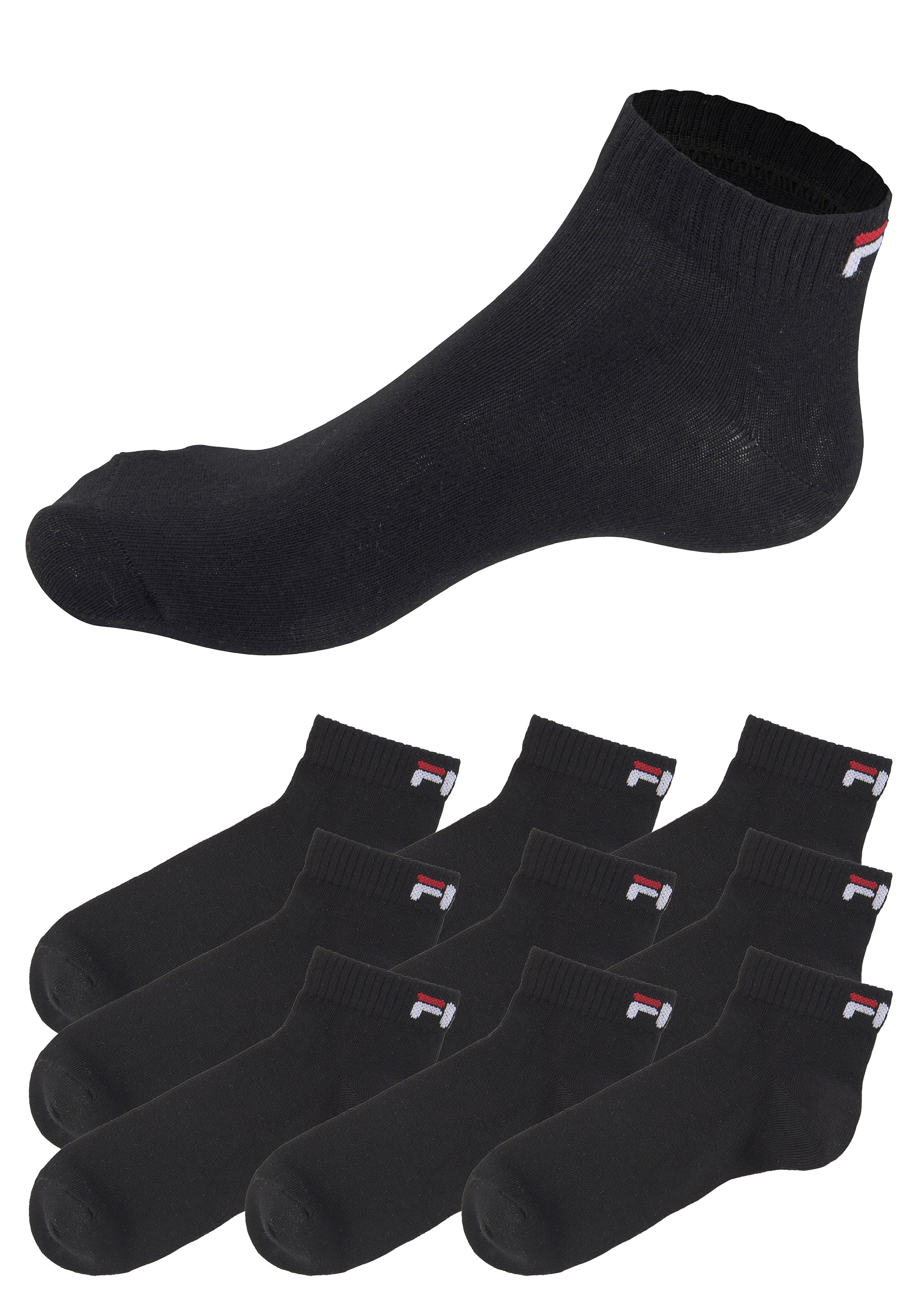 Fila Kurzsocken "UNISEX QUARTER PLAIN SOCKS", (9 Paar), mit klassischem Log günstig online kaufen