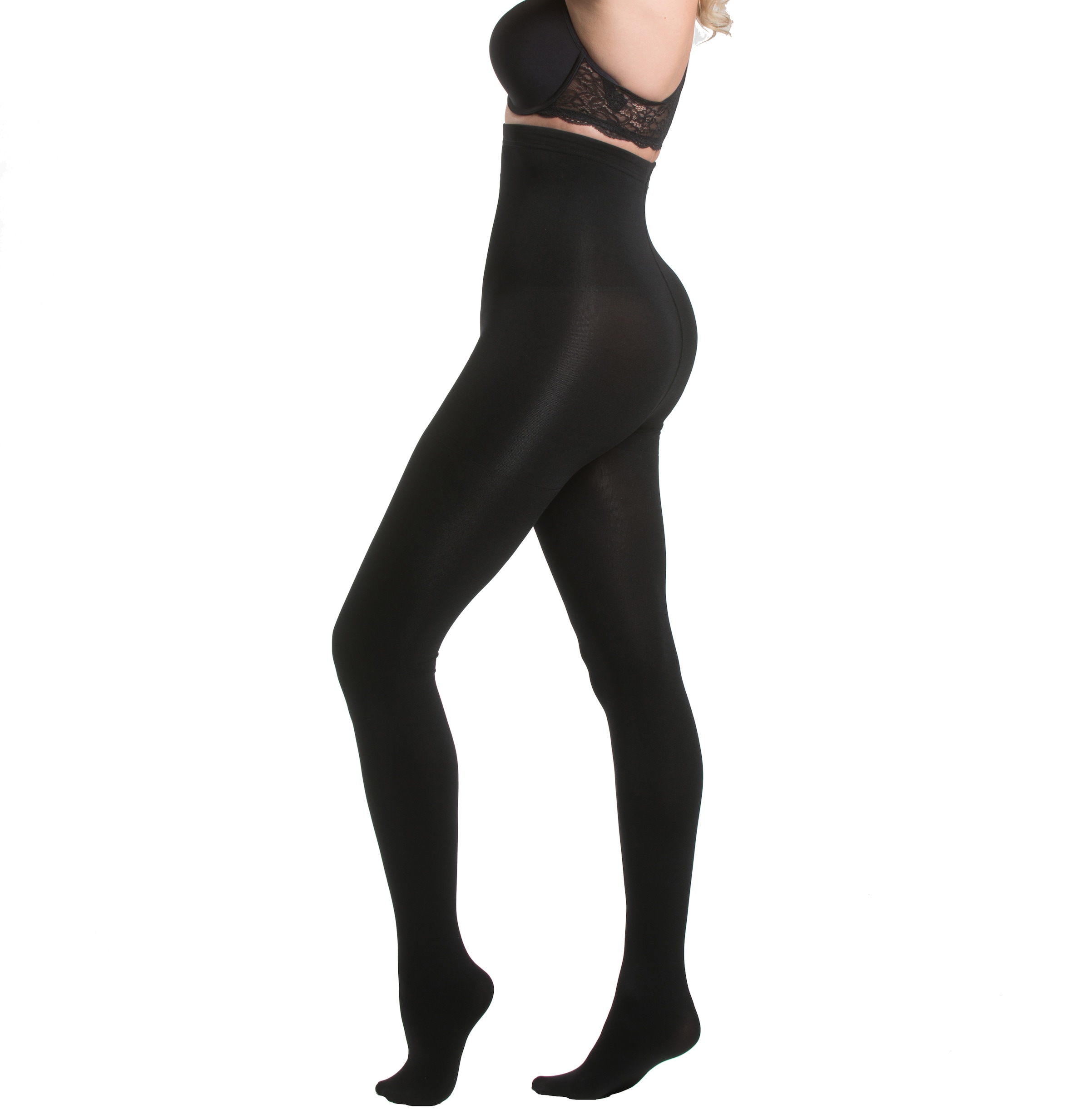 MAGIC Bodyfashion Highwaist Strumpfhose "Hi-Waist Slim Tights", mittlere Fo günstig online kaufen