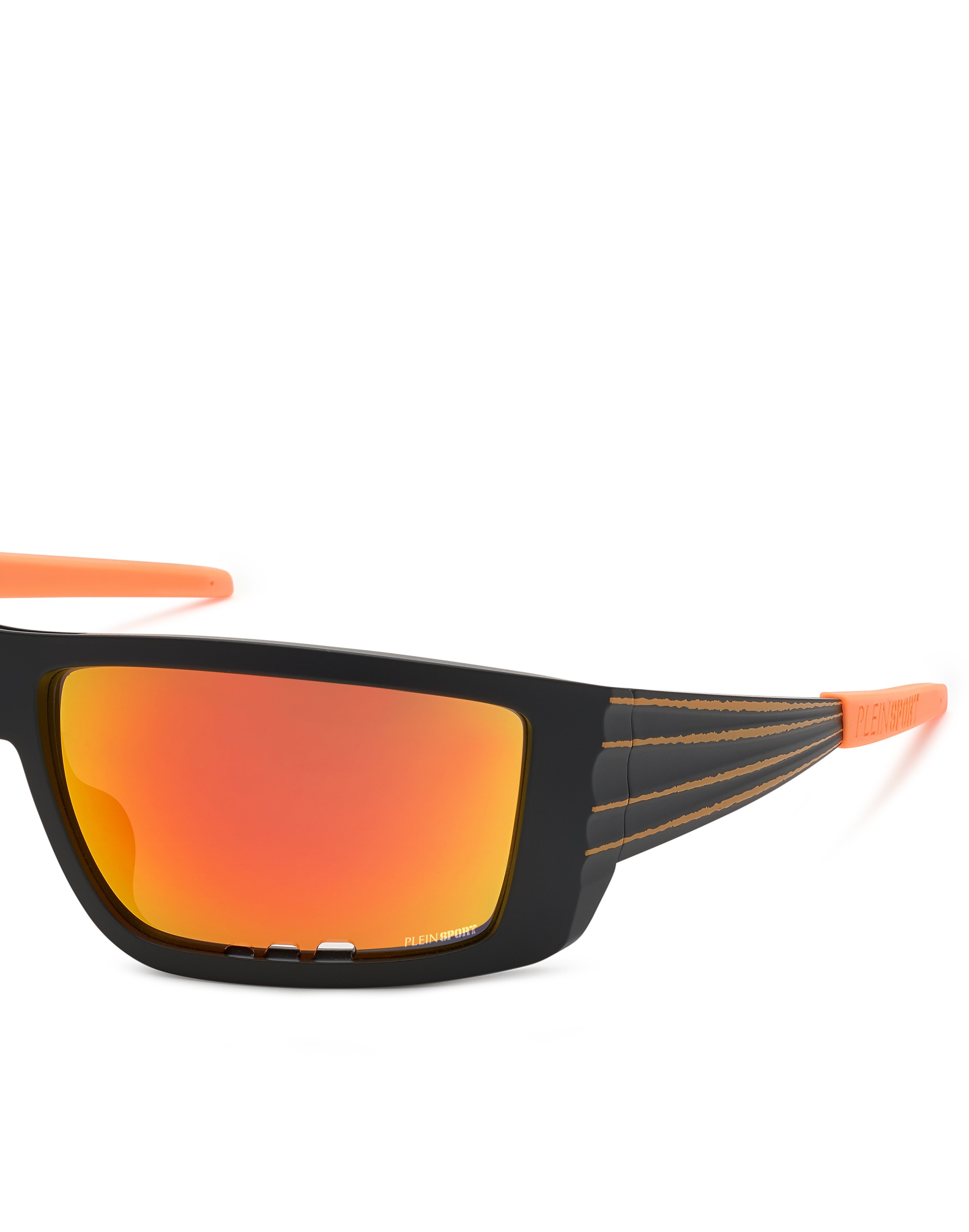 Sonnenbrille PLEIN SPORT "Fearless", Herren, orange (0286, schwarz, orangefluo), Sonnenbrillen Sonnenbrille 3