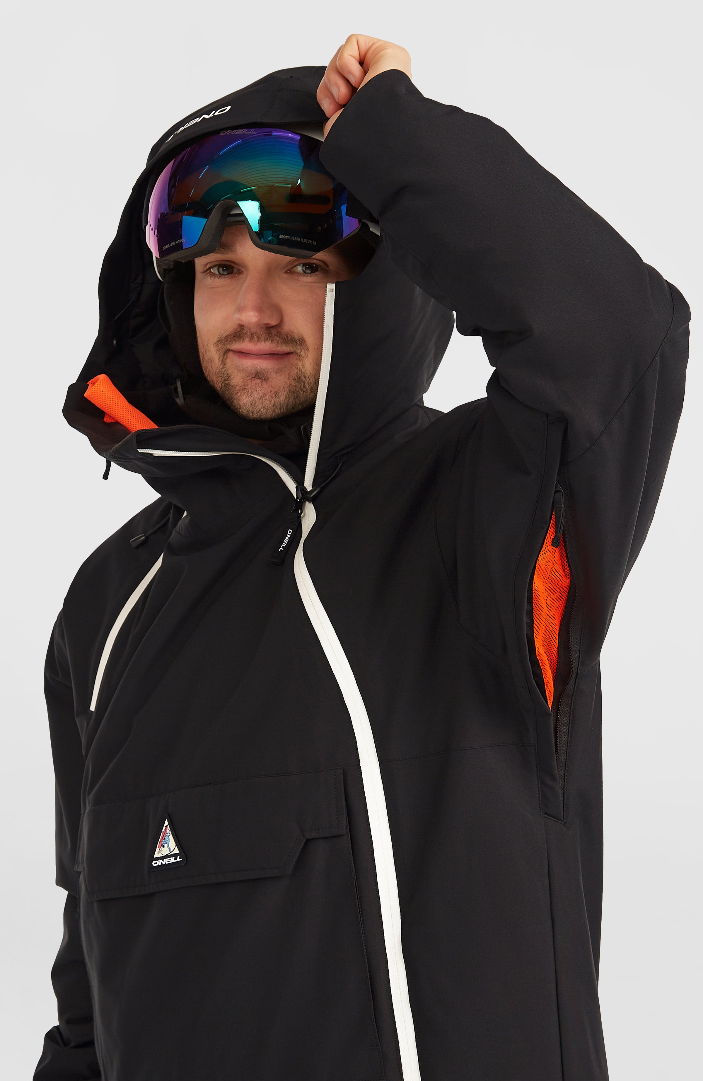 Thumbnail - ONeill Skijacke "FWCPLAY ASYMMETRIC SNOW JACKET" 1 Stk. tlg. mit PrimaLoft Active Evolve-Einsätzen, atmungsaktiv mit 20....