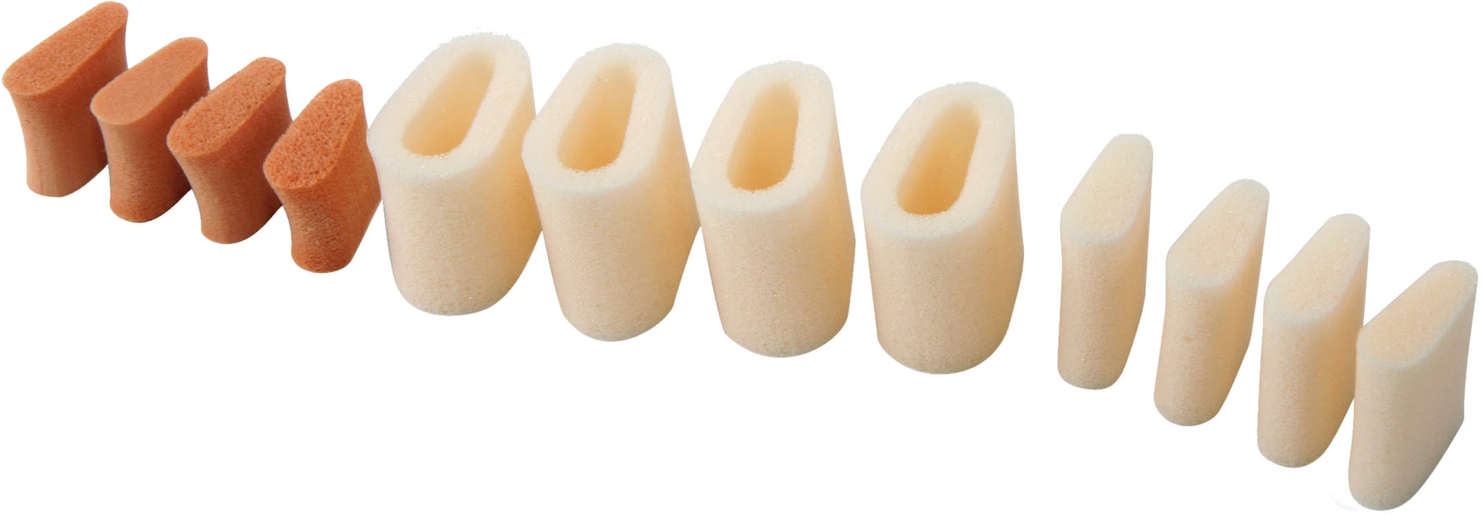 Fußgut Zehenspreizer »12-teiliges Zehentrenner-Set "Variant"a«, 3in1 Zehenkorrektor Set, Druckentlastung, bei Schwielen & Hühneraugen