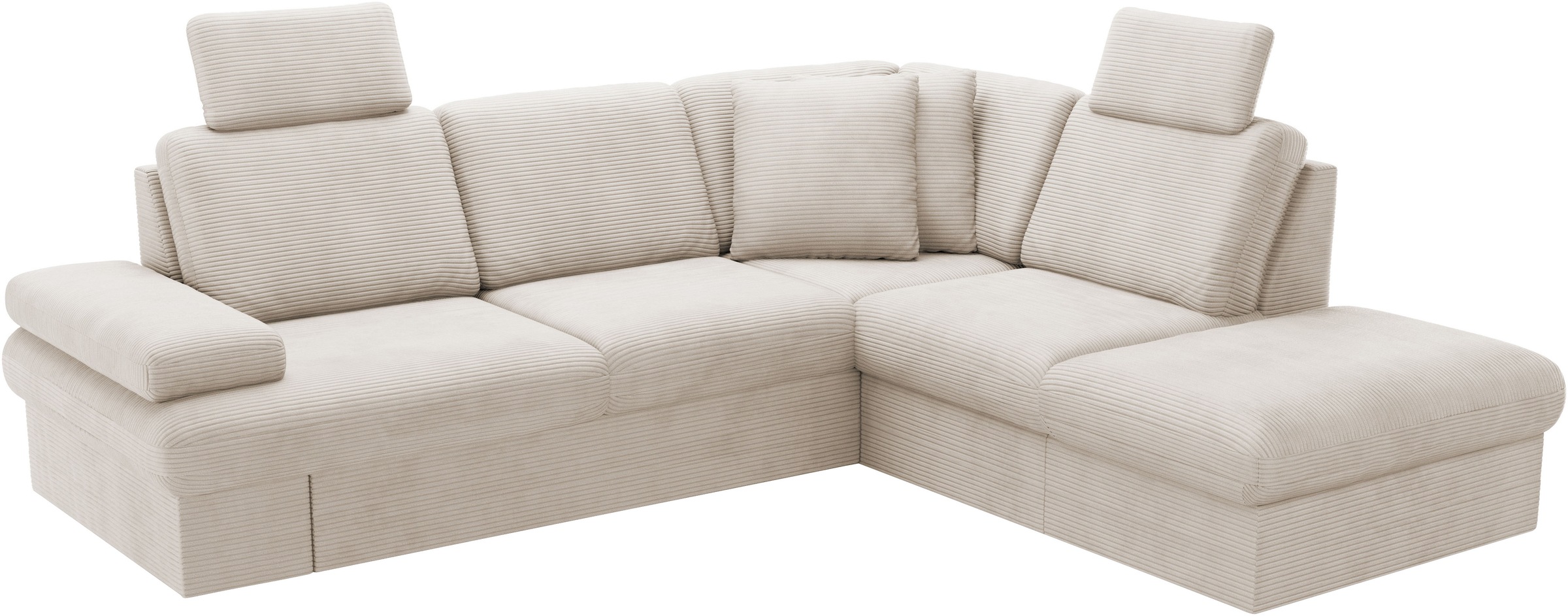 sit&more Ecksofa »Moreno L-Form, B: 238 cm«, mit Armteilverstellung, optional Bettfunktion