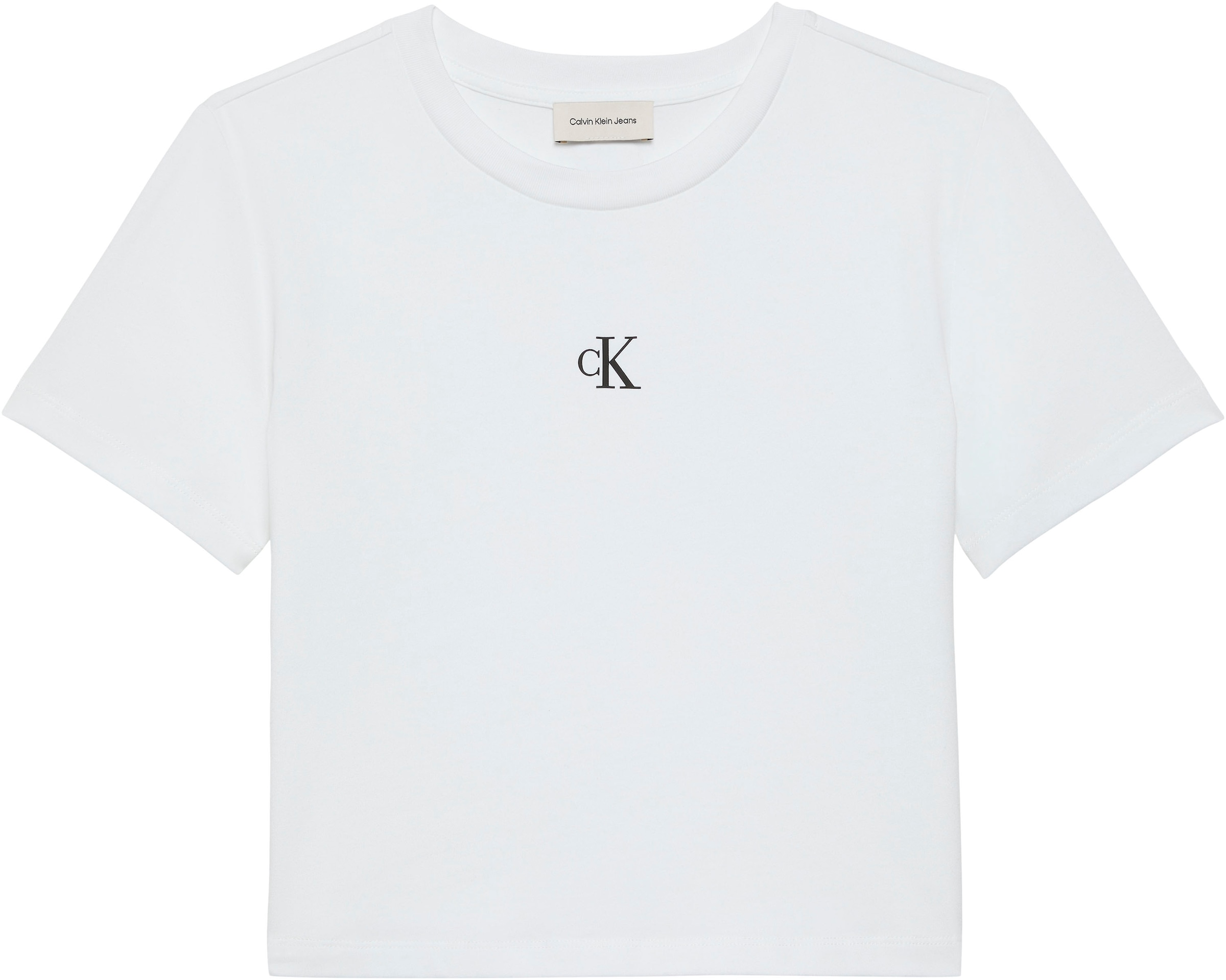 Calvin Klein Jeans T-Shirt "LOGO CROPPED TEE" Regular fit mit Rundhalsaussc günstig online kaufen