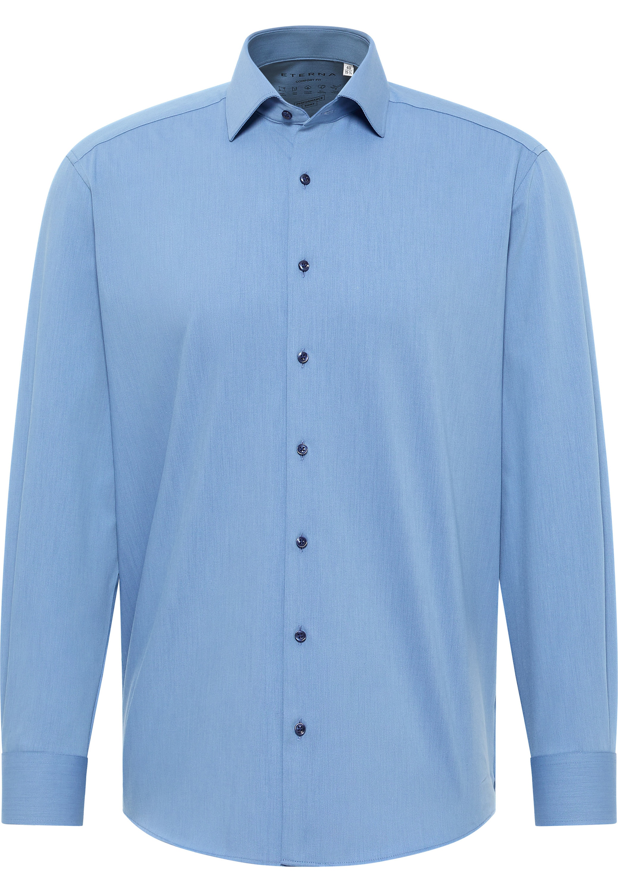 Eterna Langarmhemd »COMFORT FIT«, NON IRON (bügelfrei)