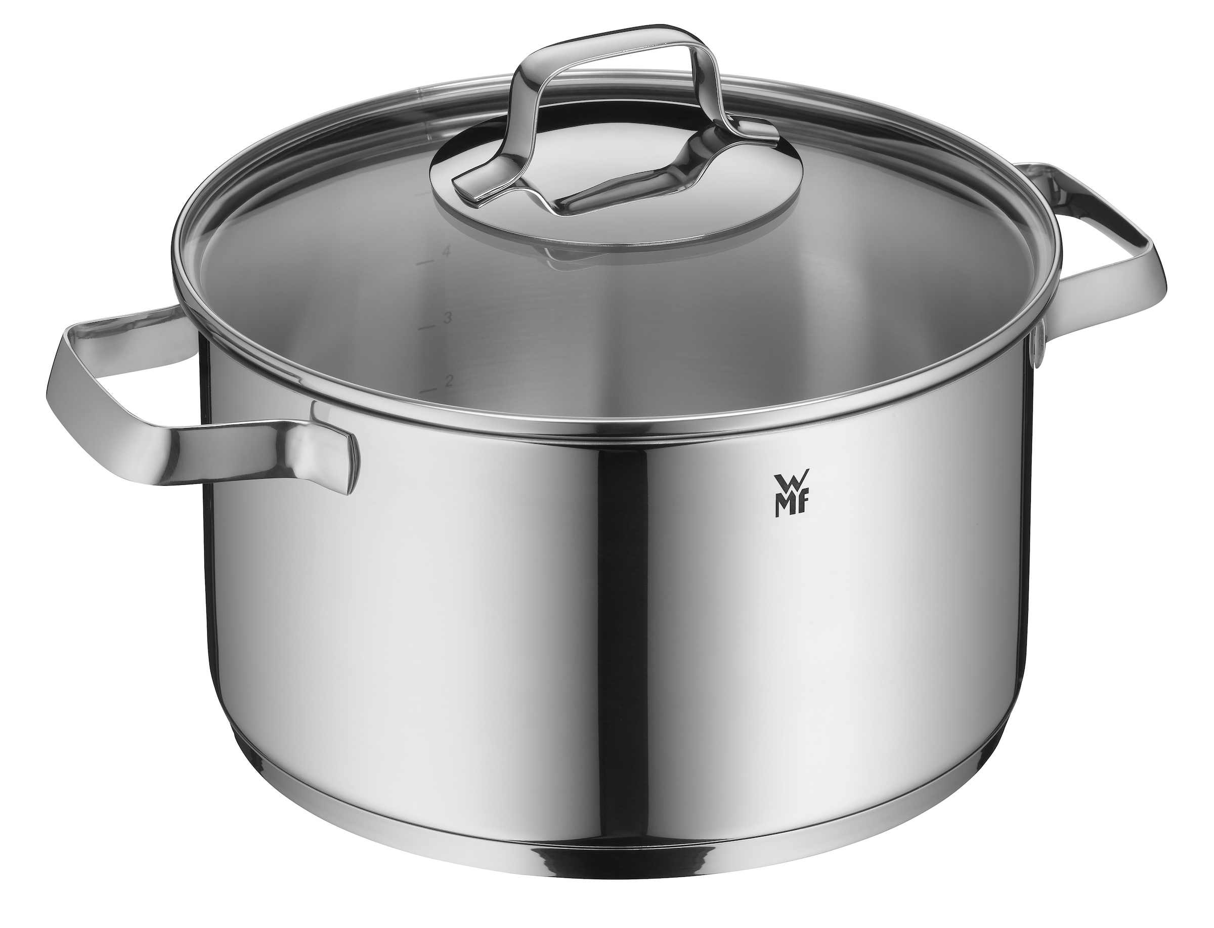 WMF Topf-Set »Belmonte«, Cromargan® Edelstahl Rostfrei 18/10, (Set, 7 tlg.), Glasdeckel, Schüttrand, poliert, für alle Herdarten