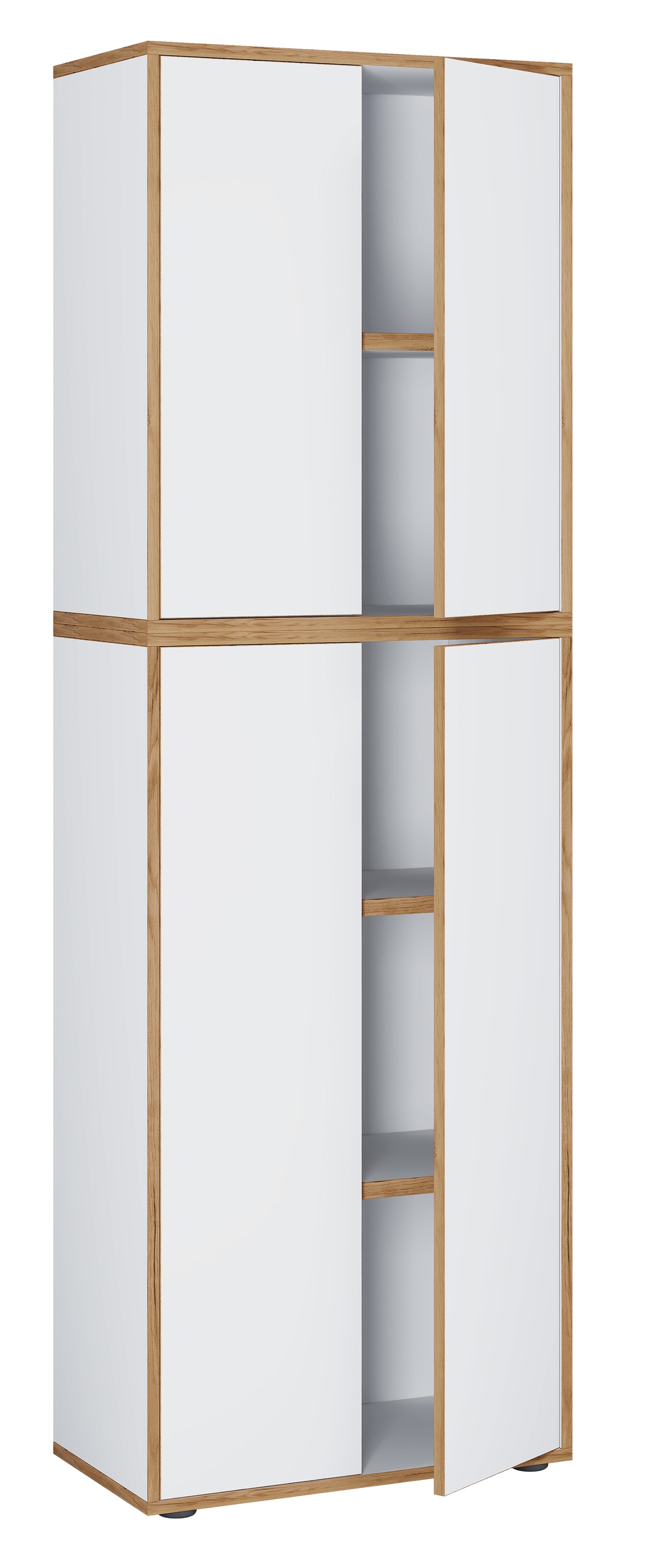 VCM Aktenschrank »VCM Holz Büroschrank Ordner Aktenschrank Büromöbel Schrank Salia 5-fach Breite 60 cm Drehtüren«, (1 St.)